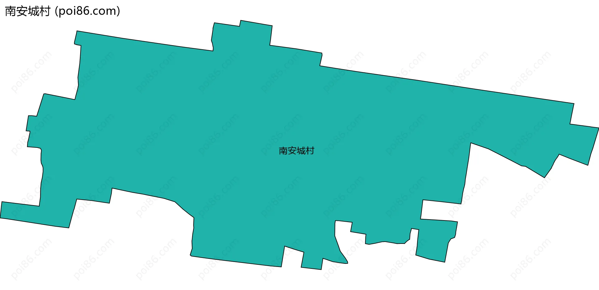 南安城村边界地图