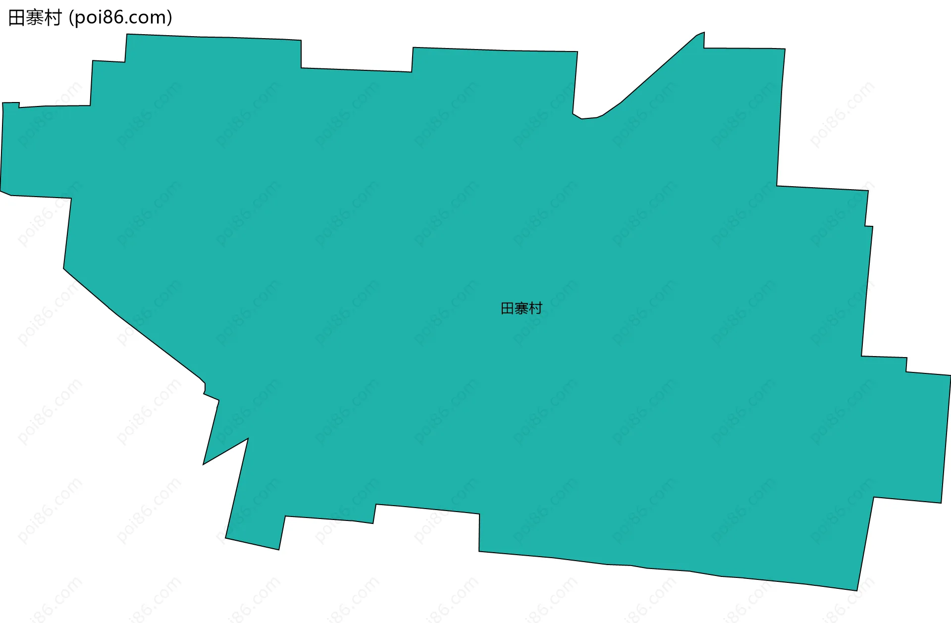田寨村边界地图