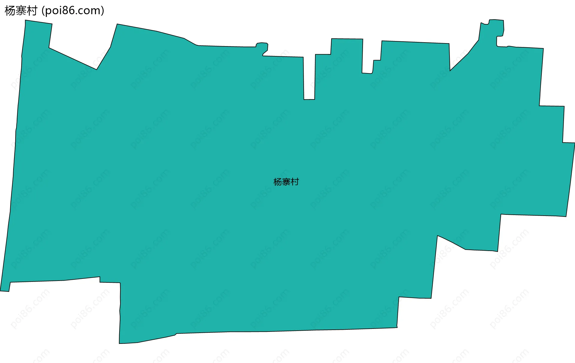 杨寨村边界地图