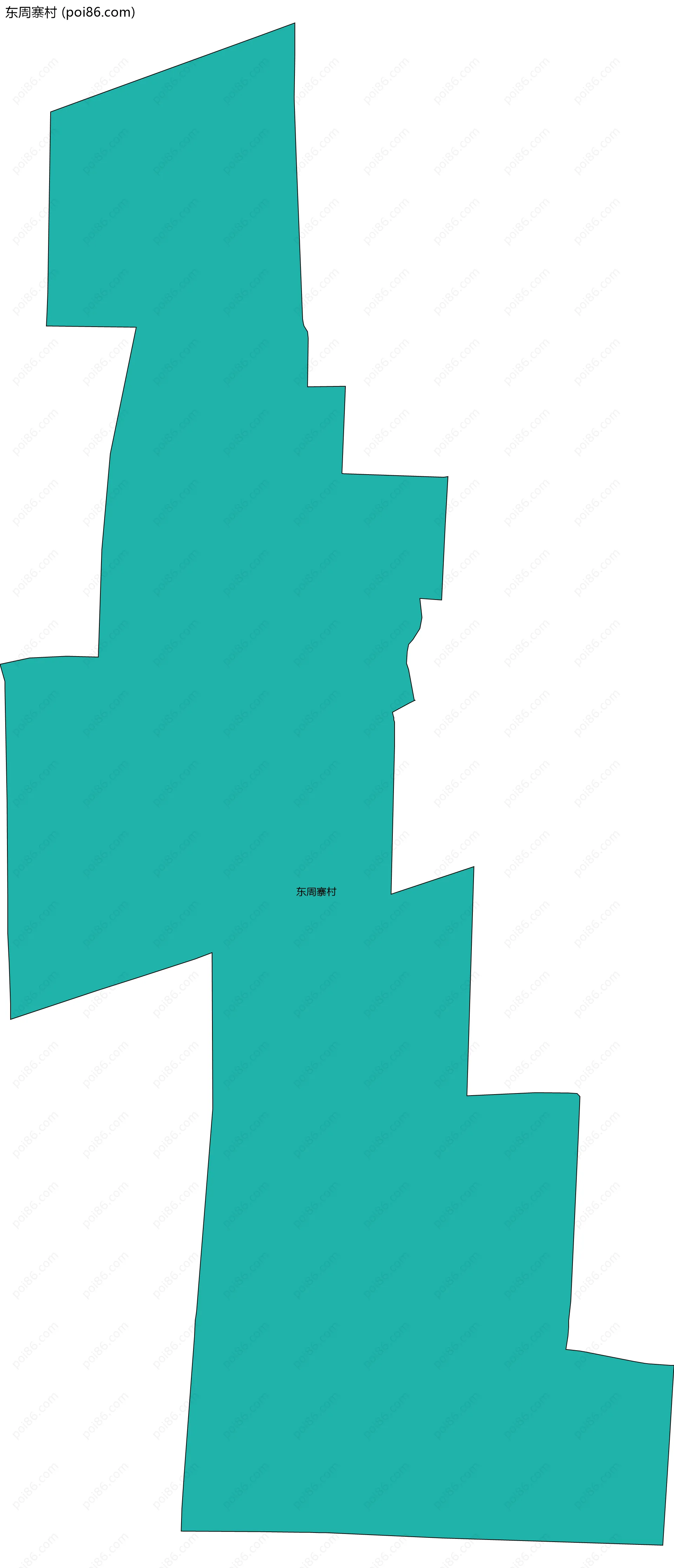 东周寨村边界地图