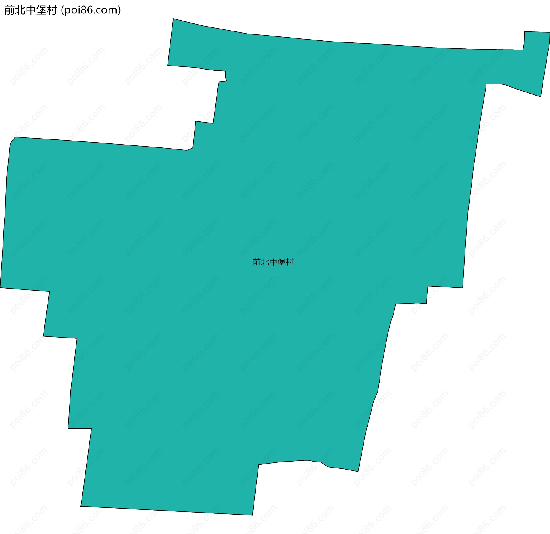 前北中堡村边界地图