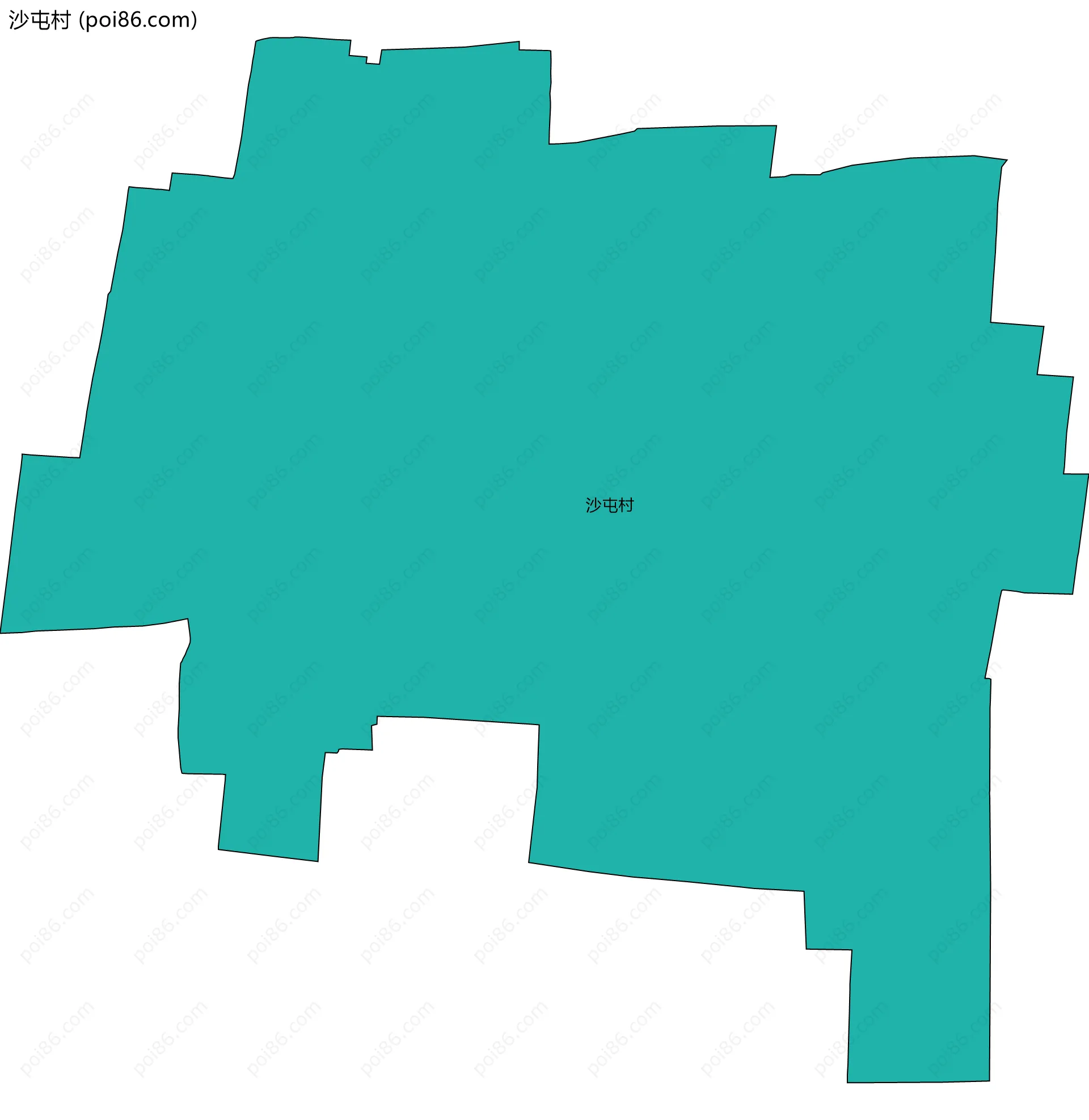 沙屯村边界地图