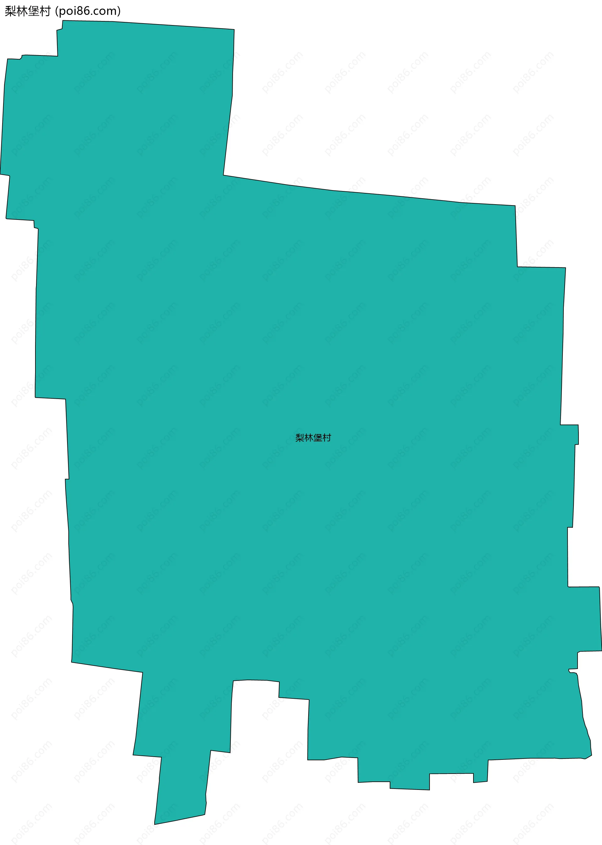 梨林堡村边界地图