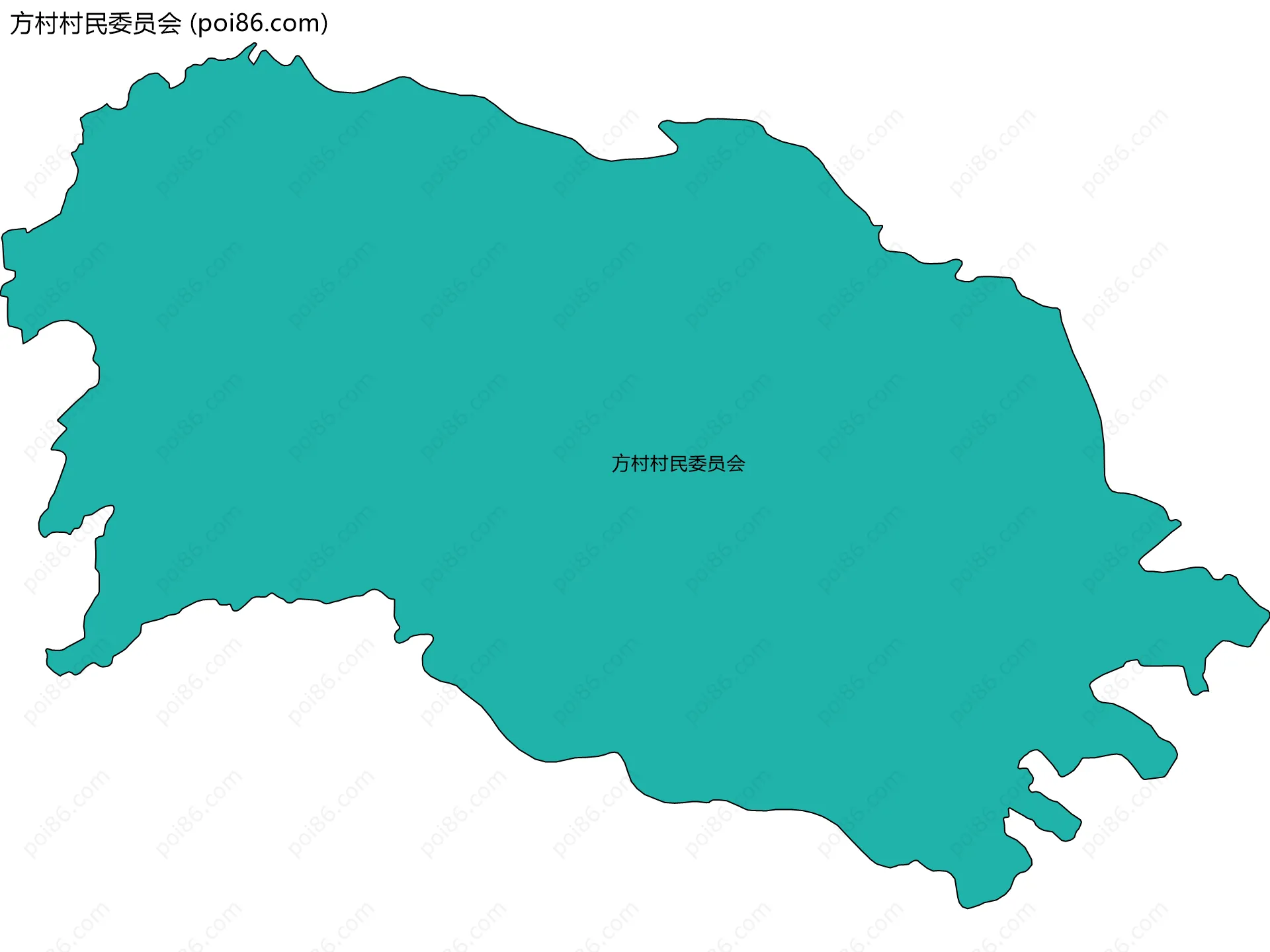 方村村民委员会边界地图