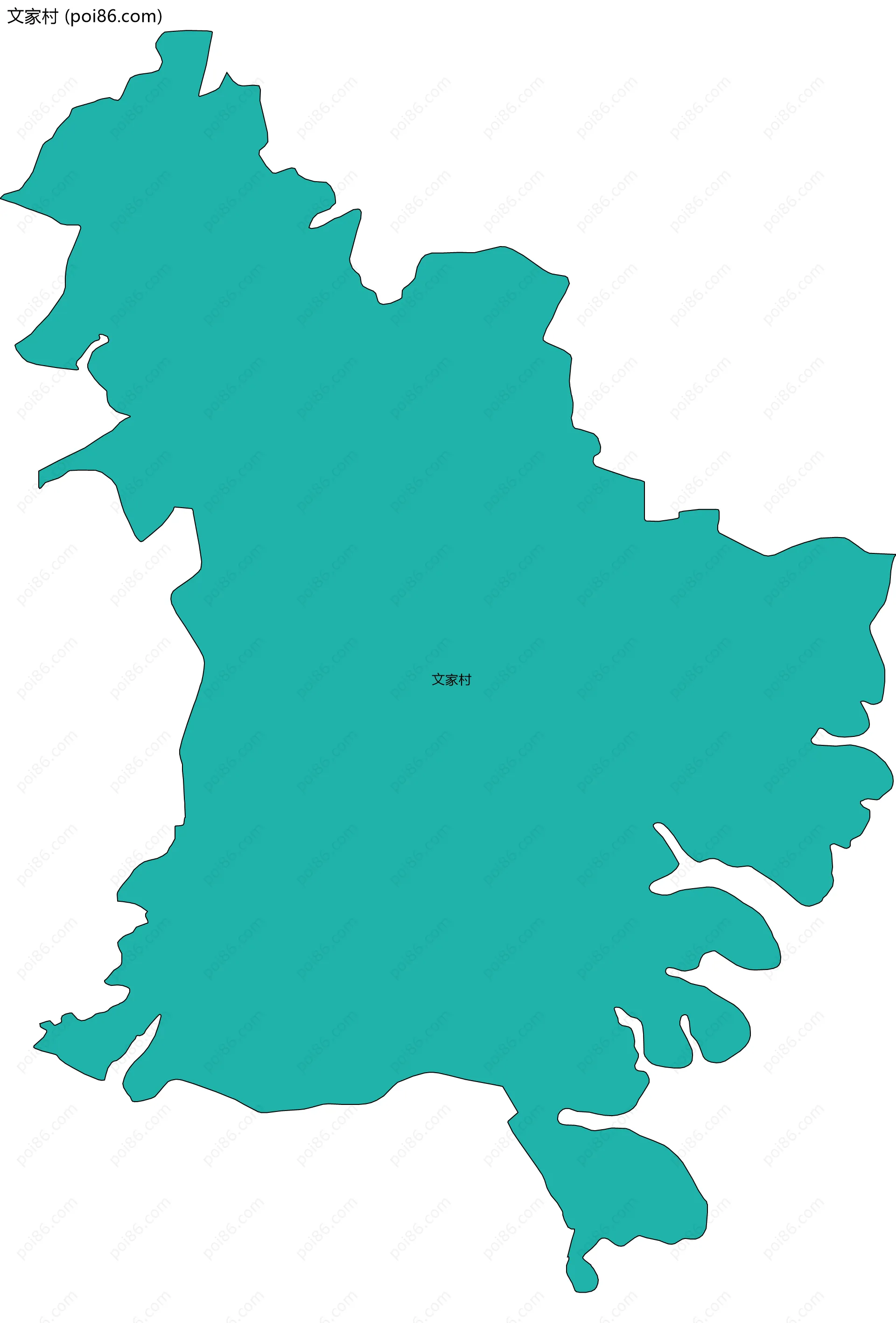 文家村边界地图