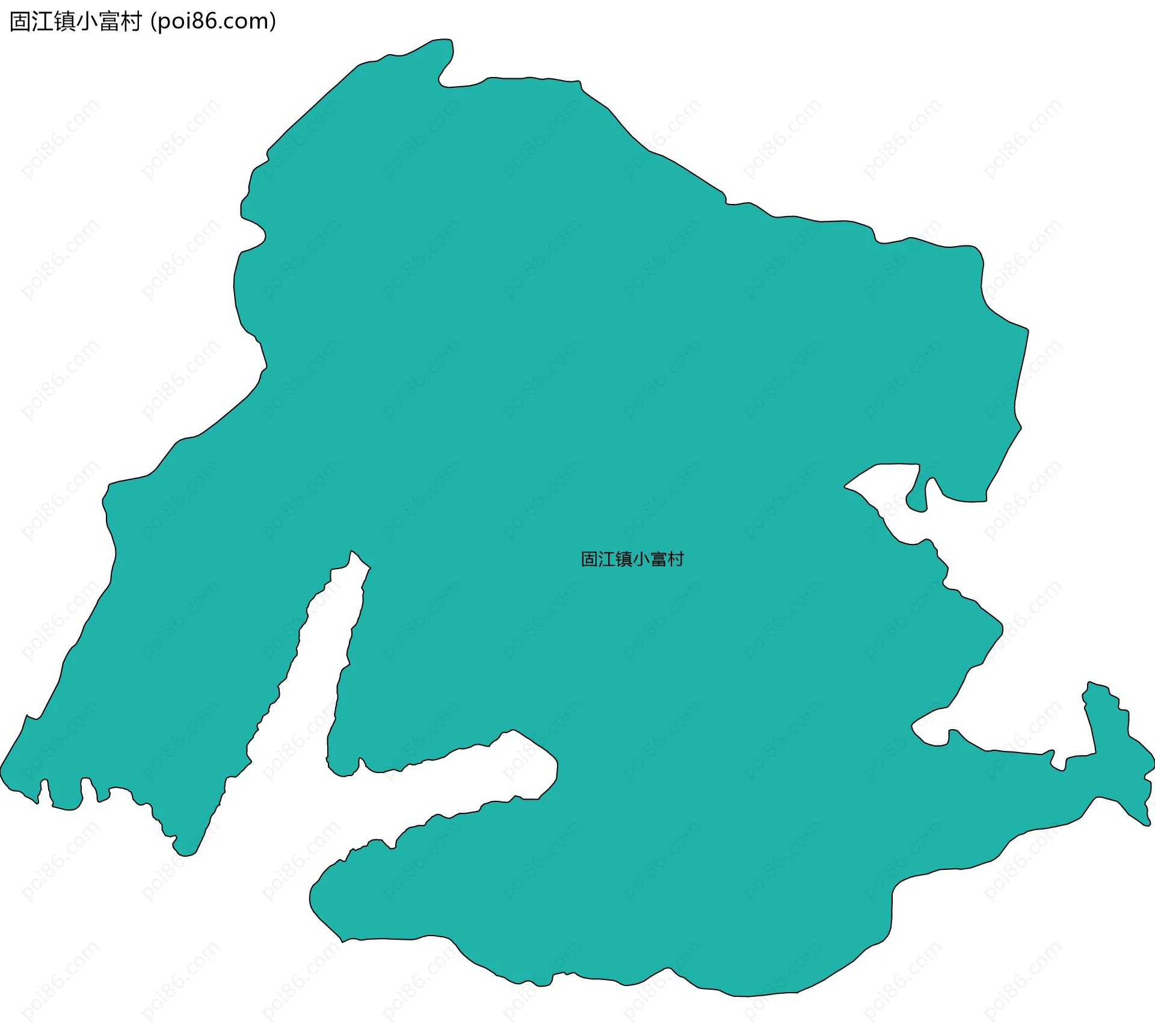 固江镇小富村边界地图