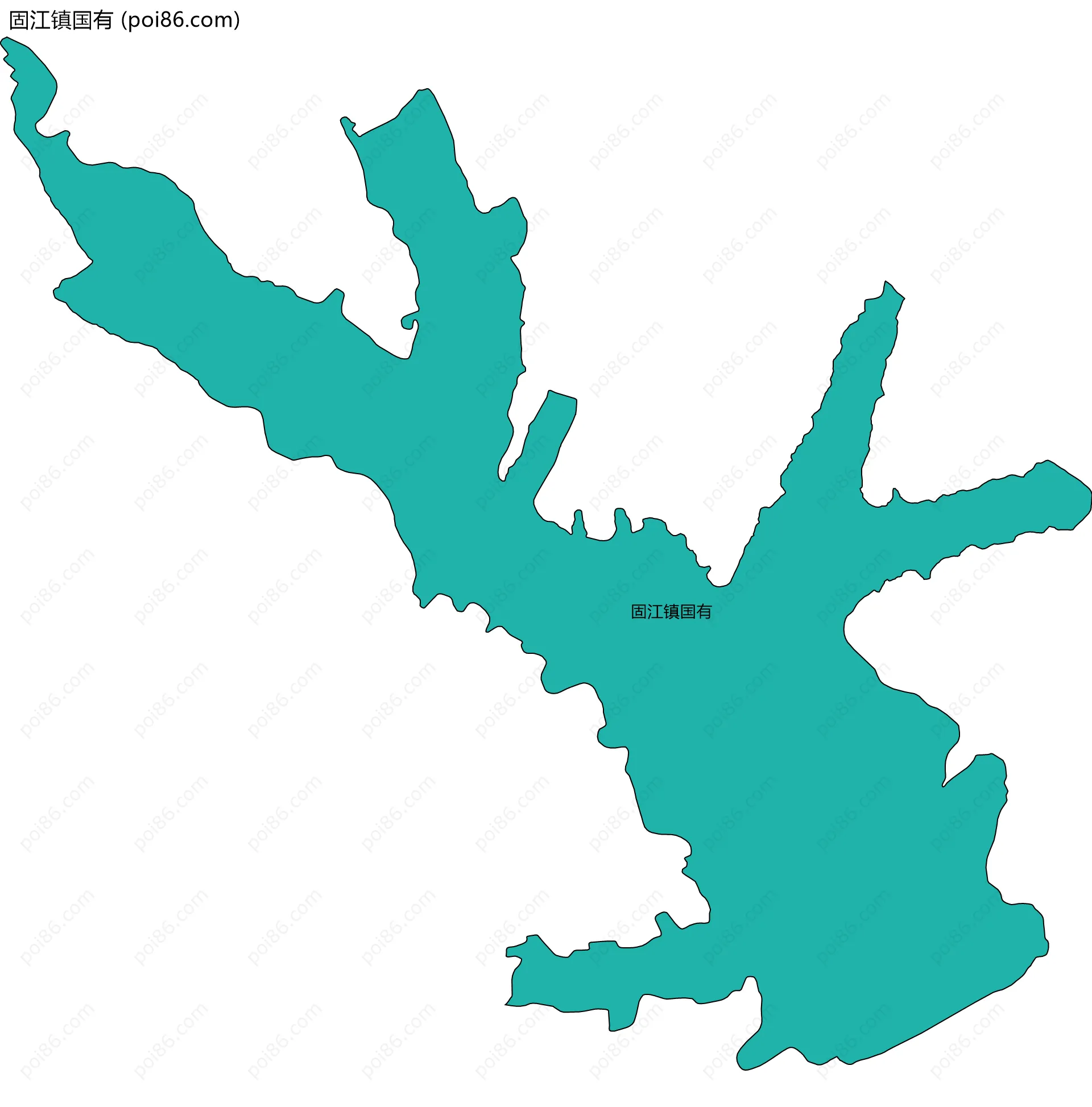 固江镇国有边界地图