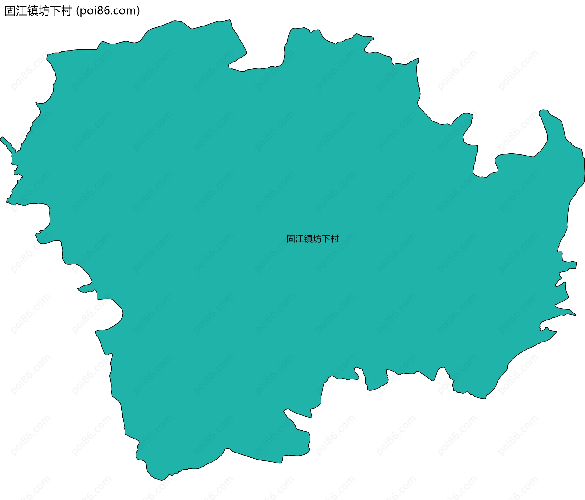 固江镇坊下村边界地图