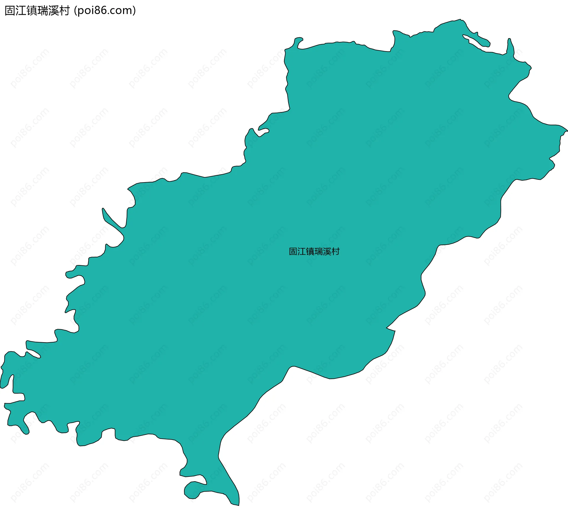 固江镇瑞溪村边界地图