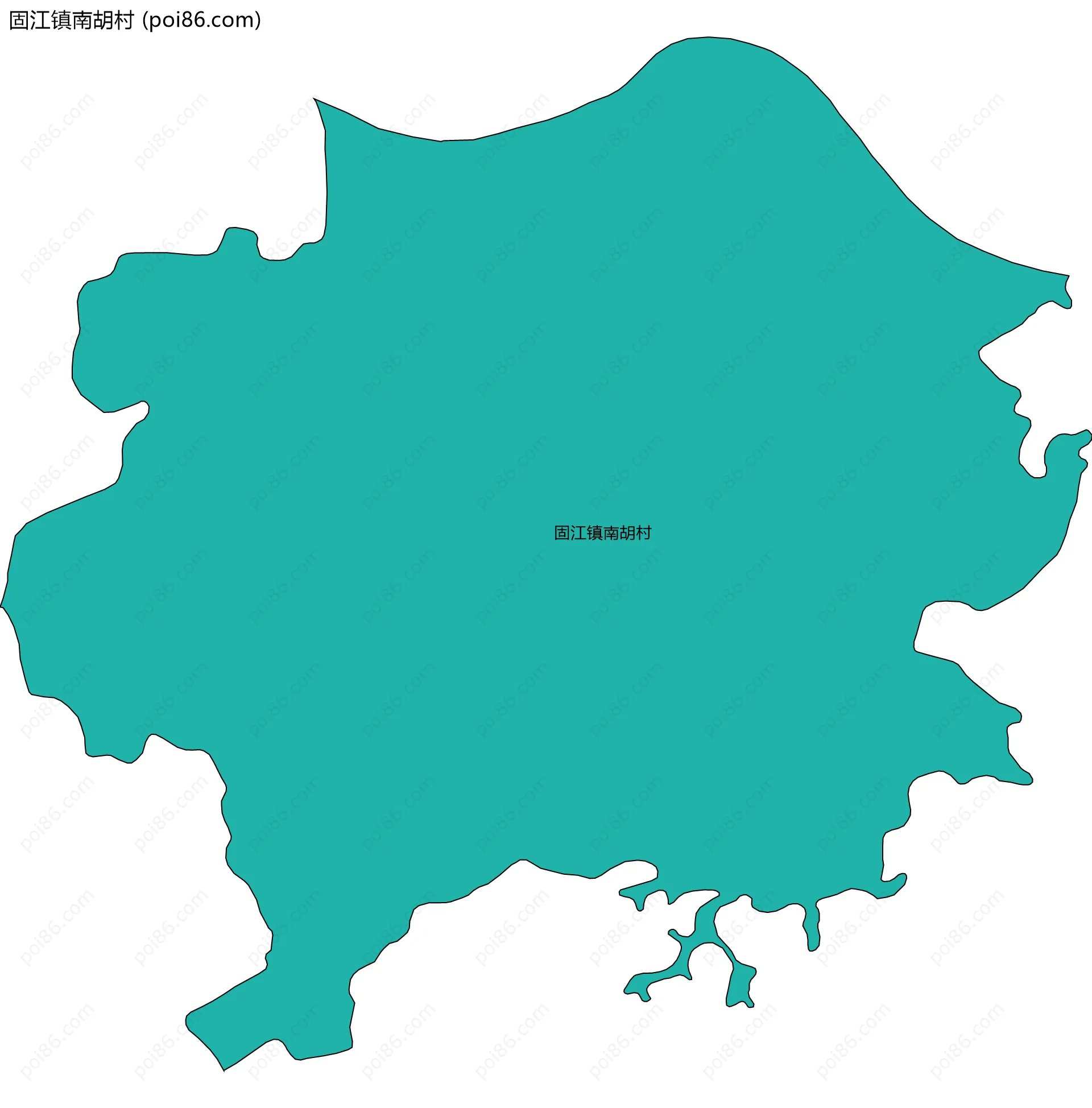 固江镇南胡村边界地图