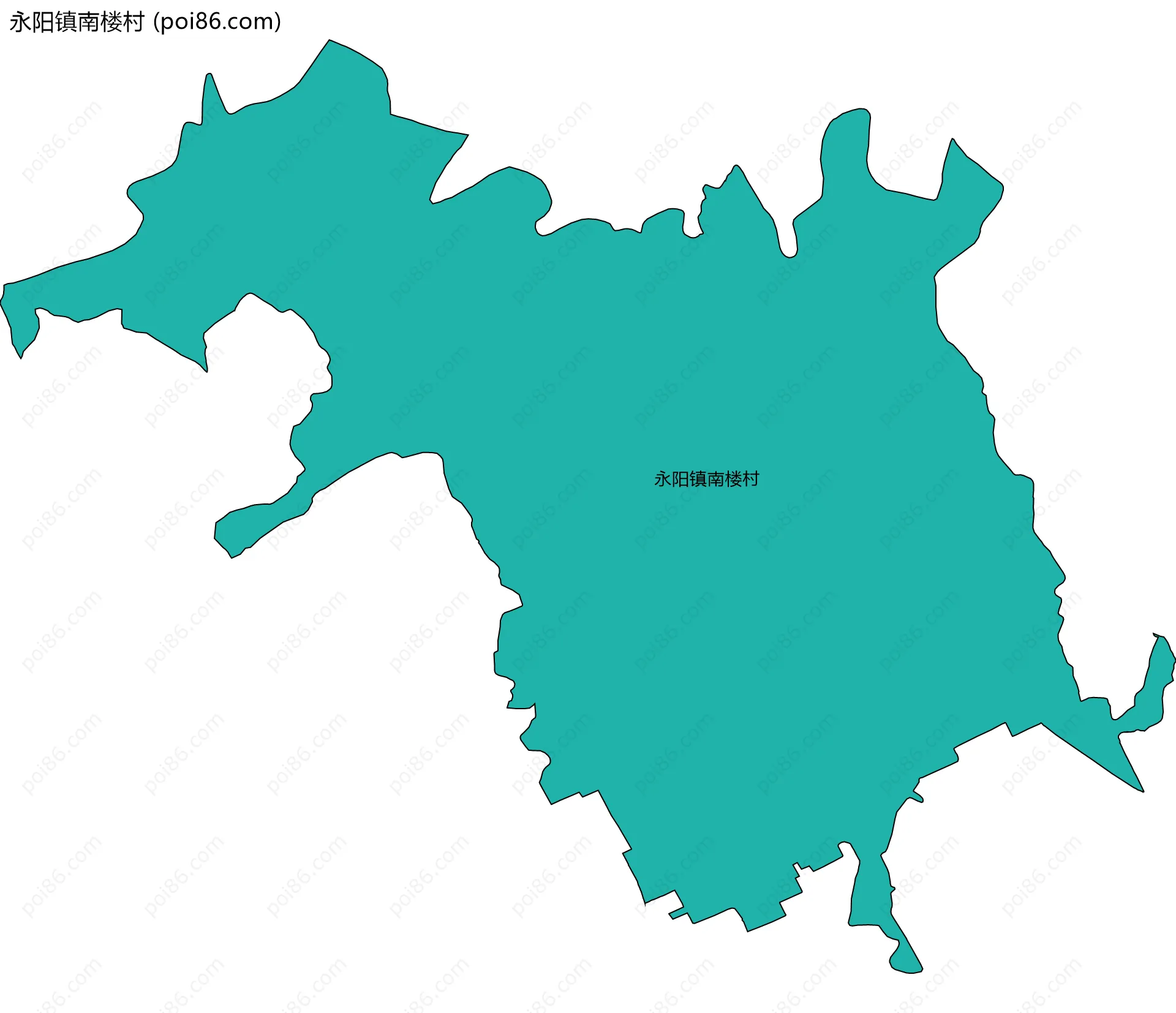 永阳镇南楼村边界地图