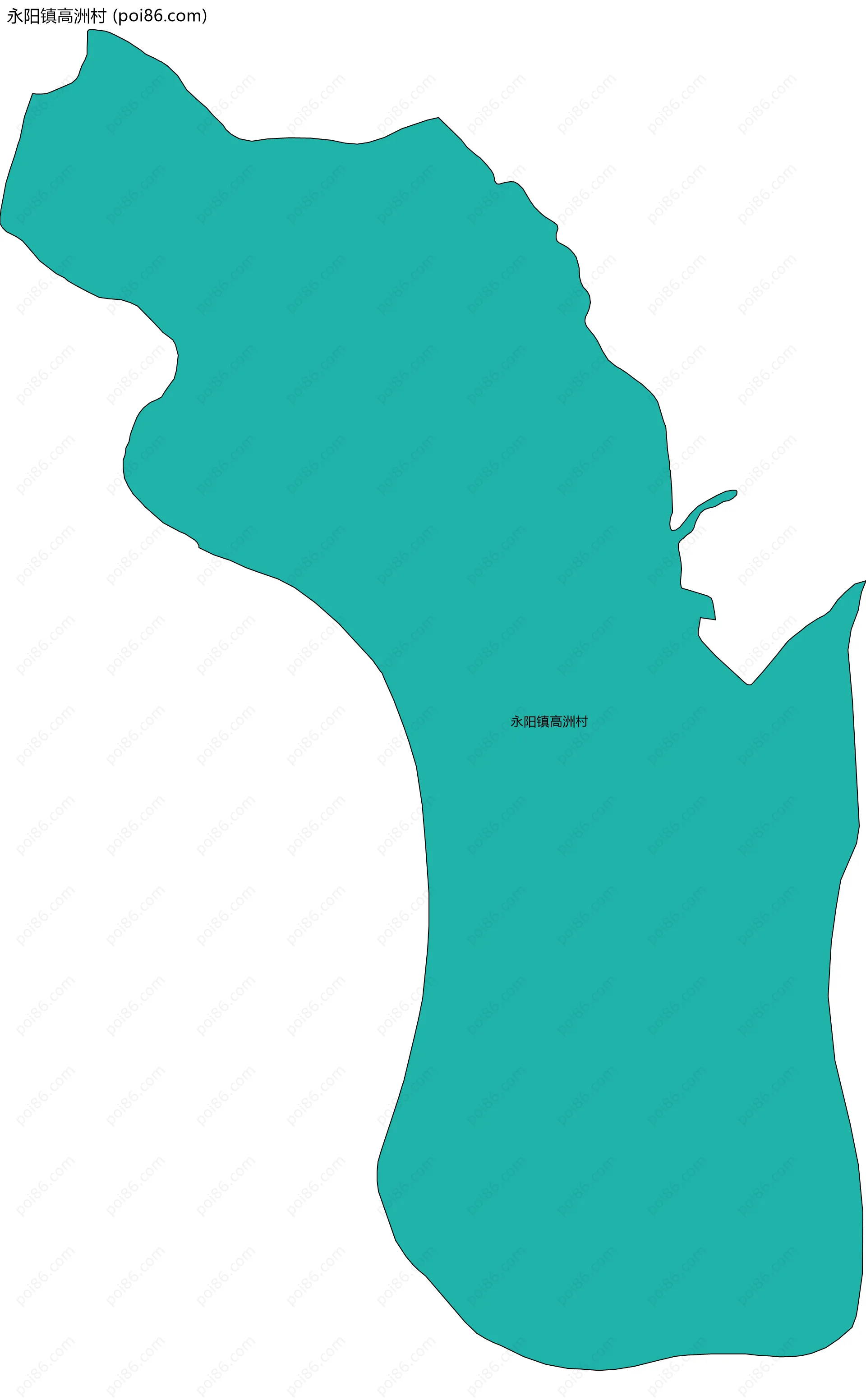 永阳镇高洲村边界地图