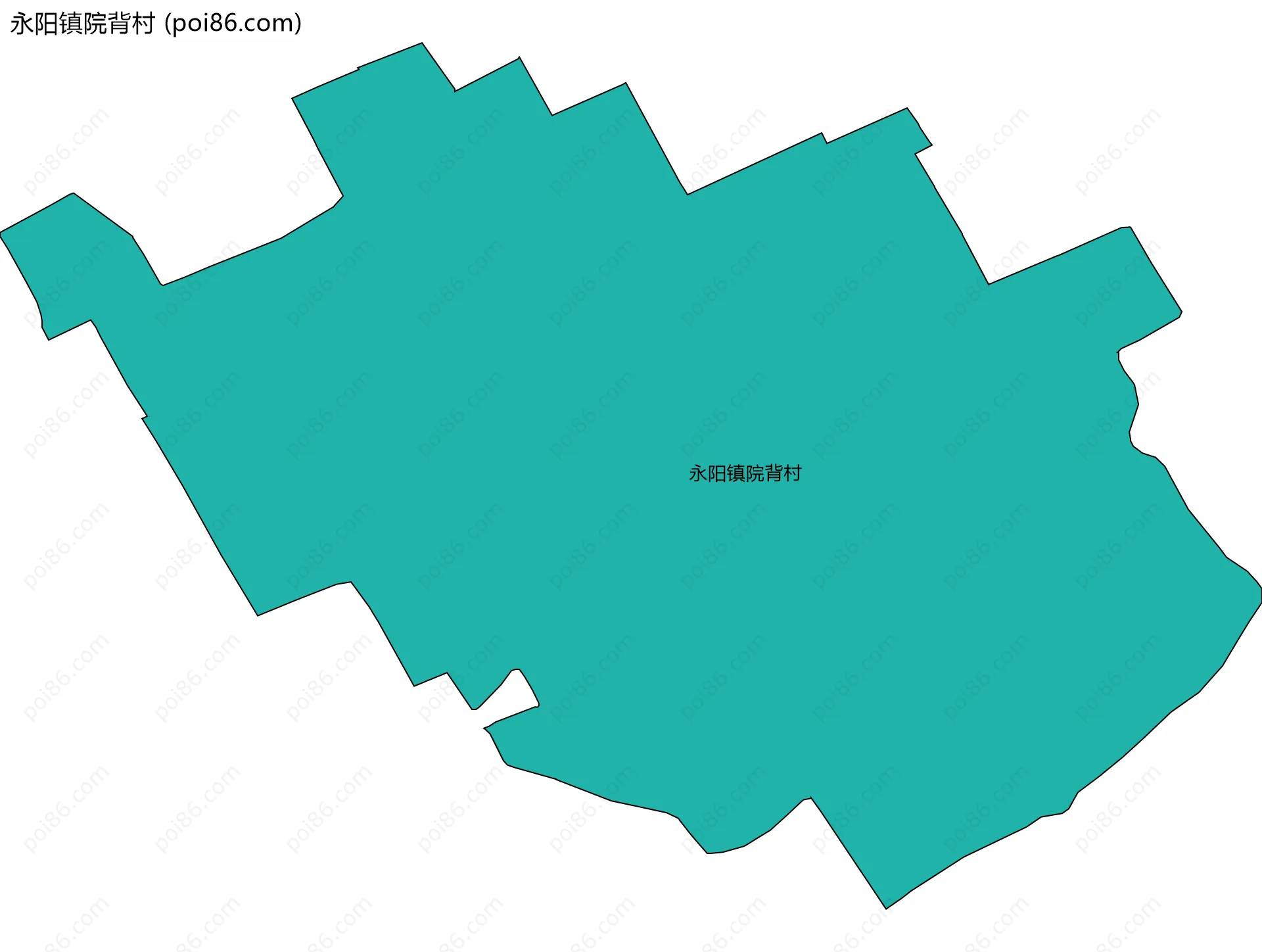 永阳镇院背村边界地图