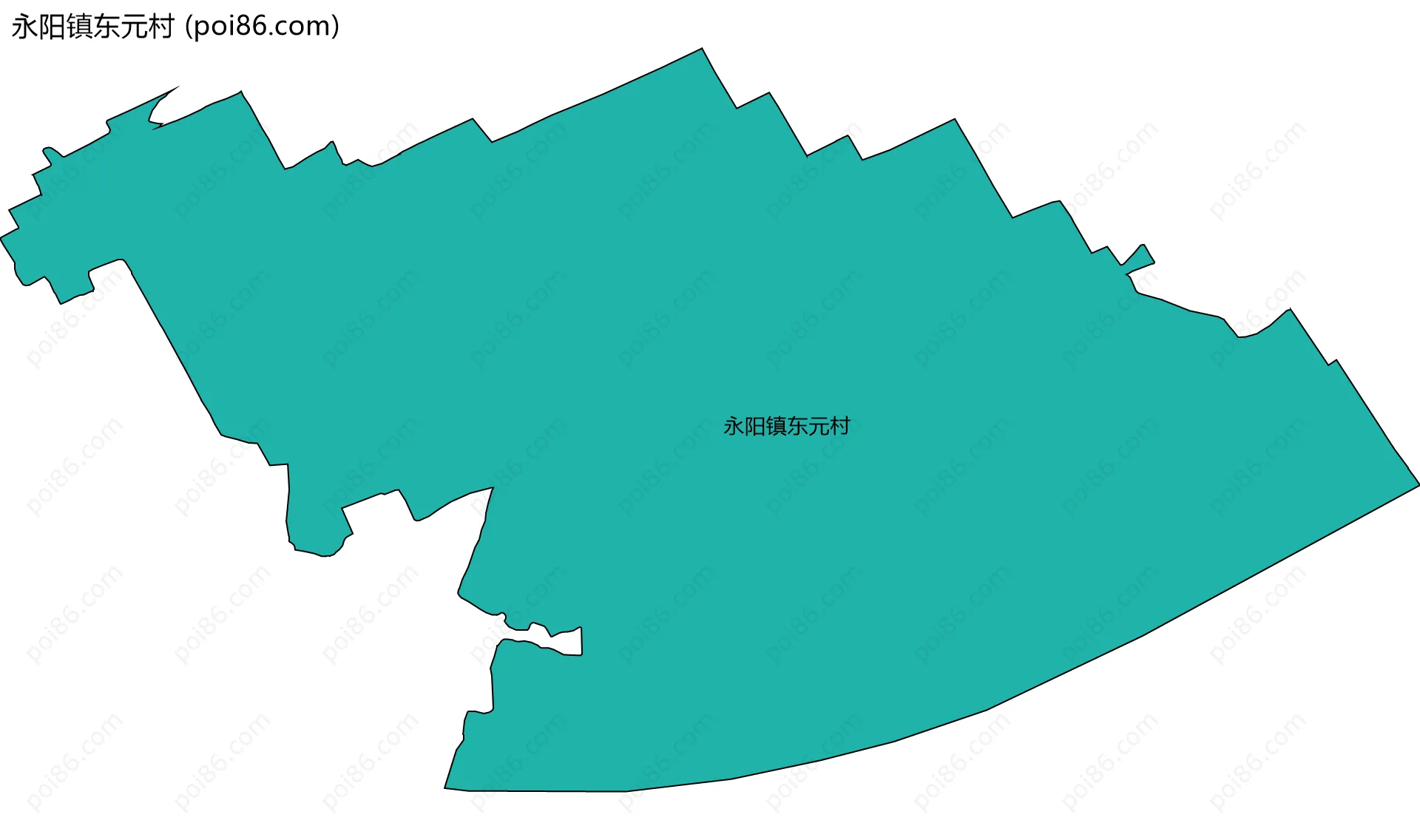 永阳镇东元村边界地图