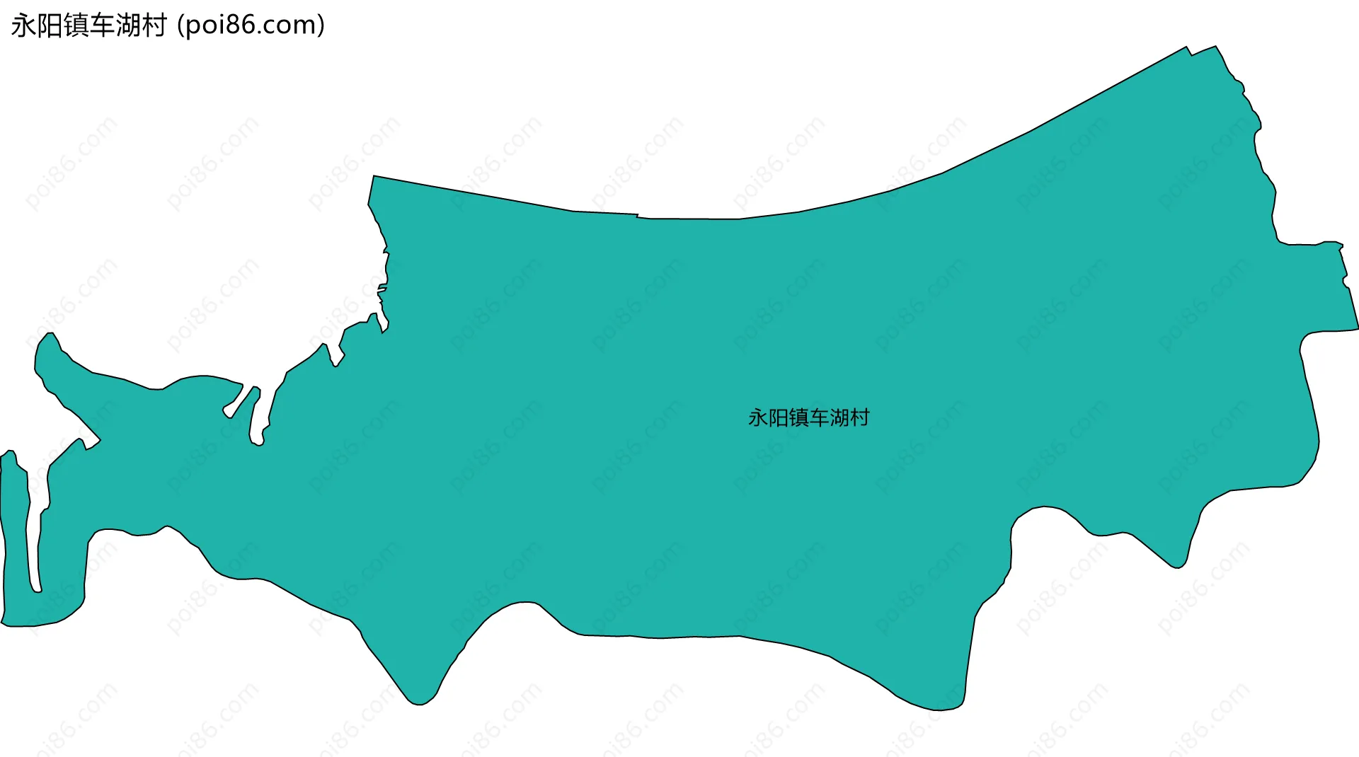 永阳镇车湖村边界地图