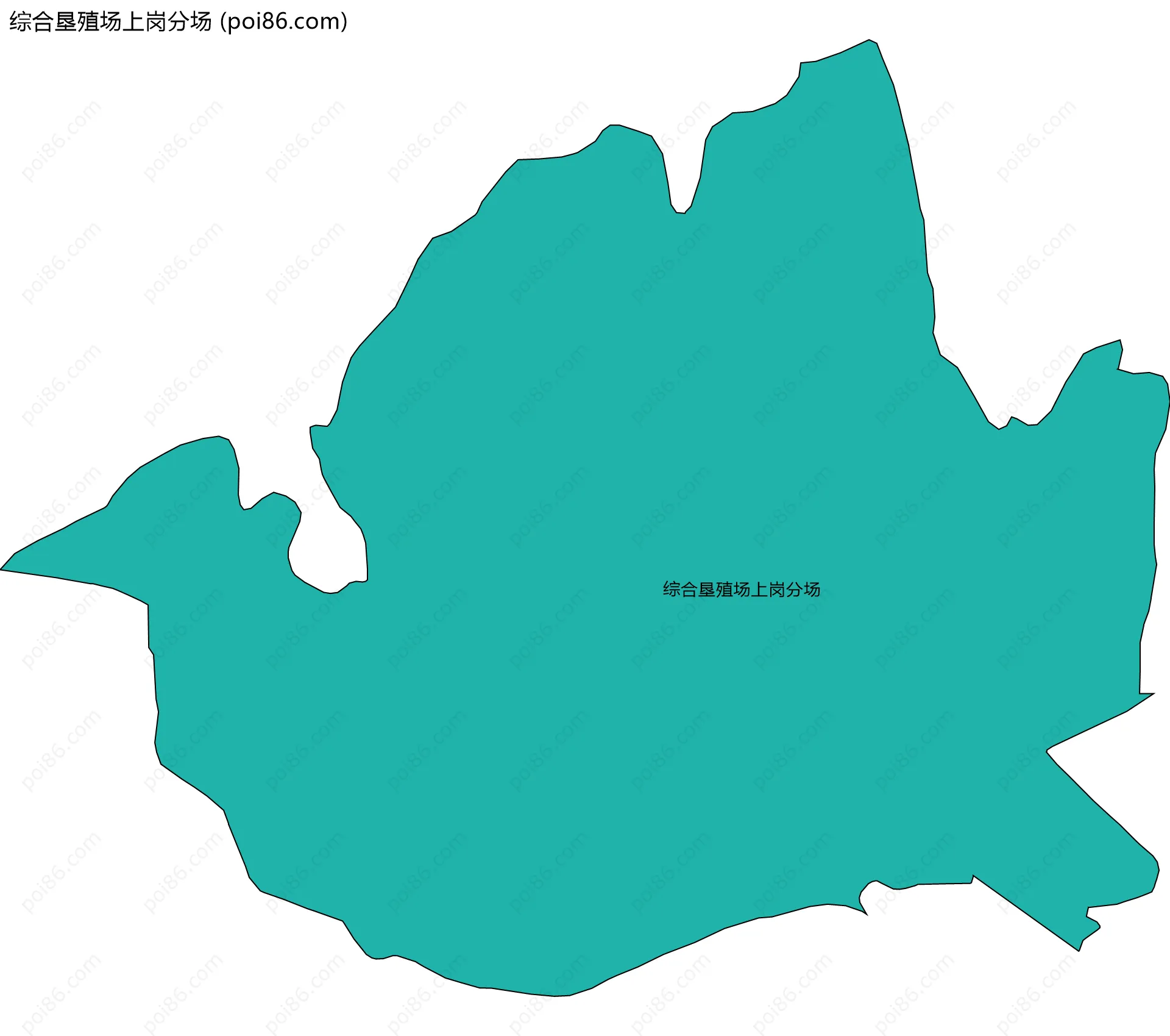 综合垦殖场上岗分场边界地图
