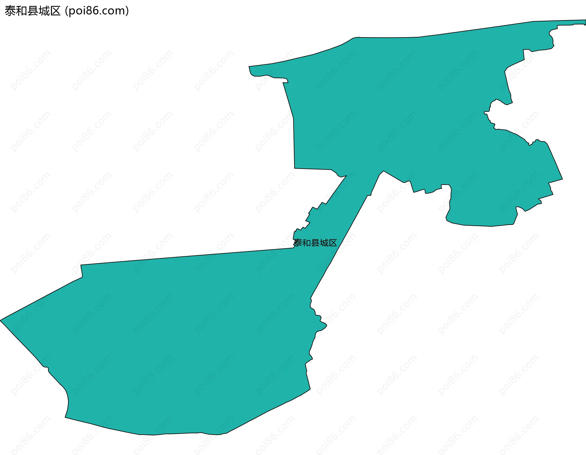 泰和县城区边界地图