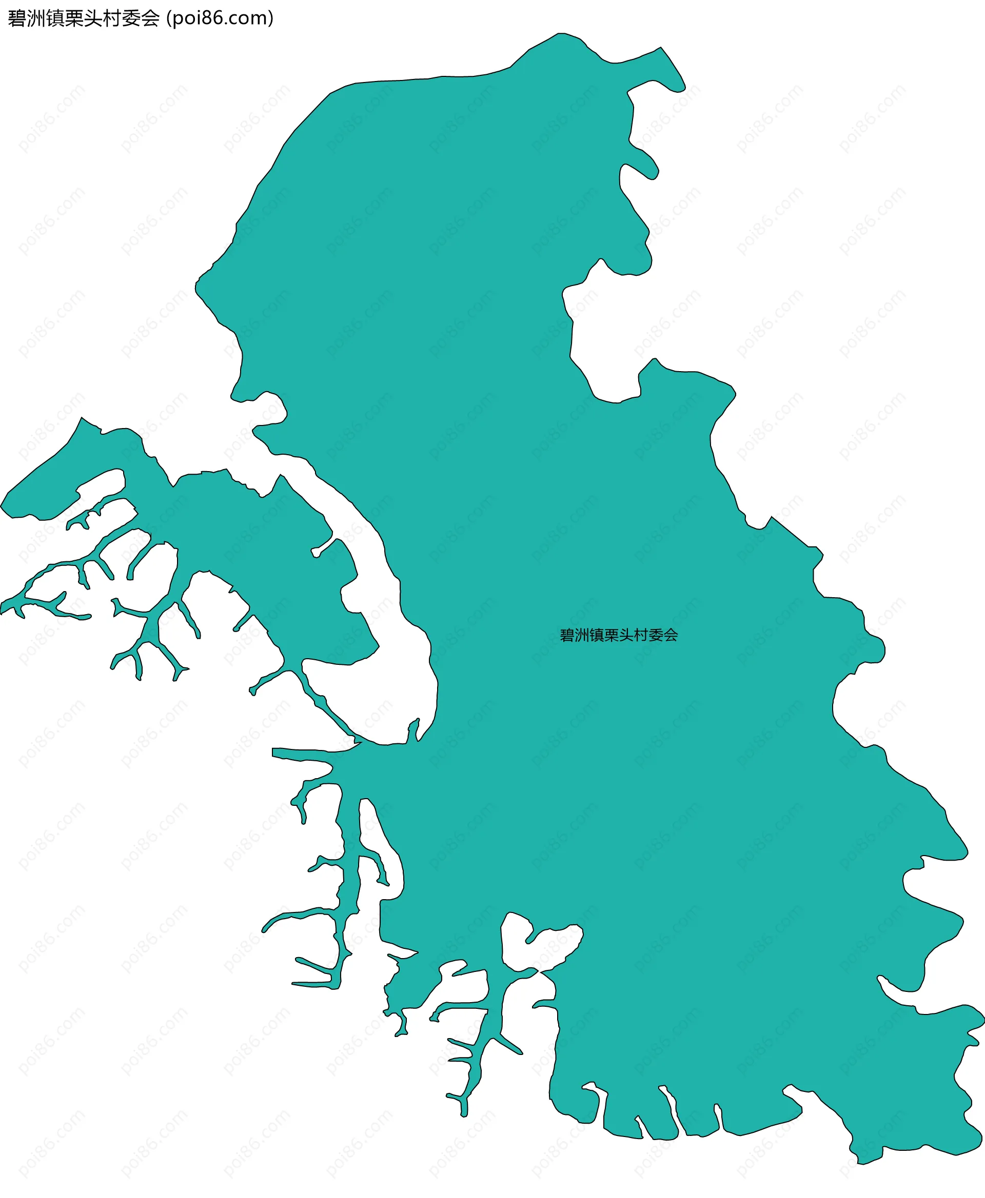 碧洲镇栗头村委会边界地图