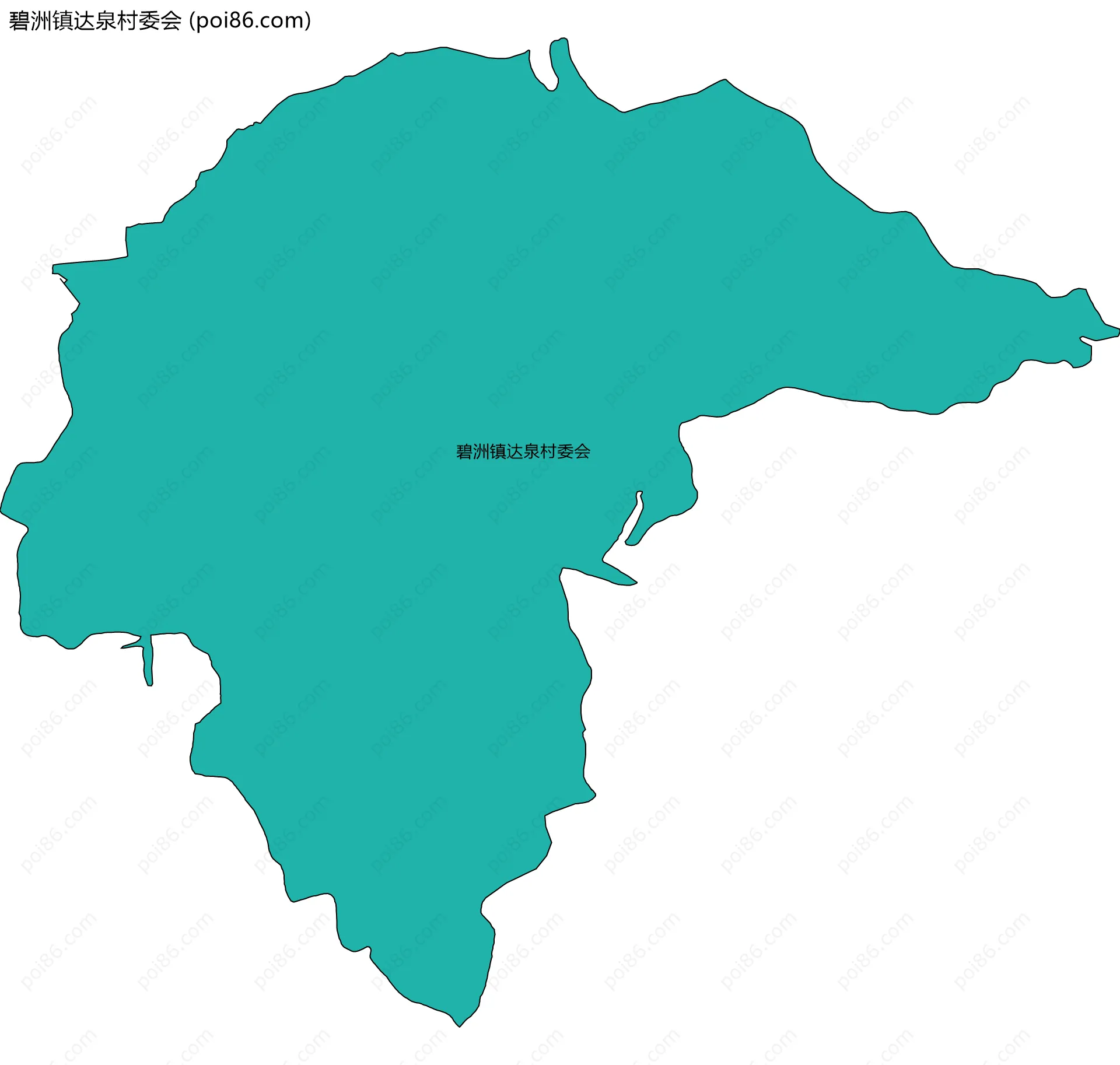 碧洲镇达泉村委会边界地图