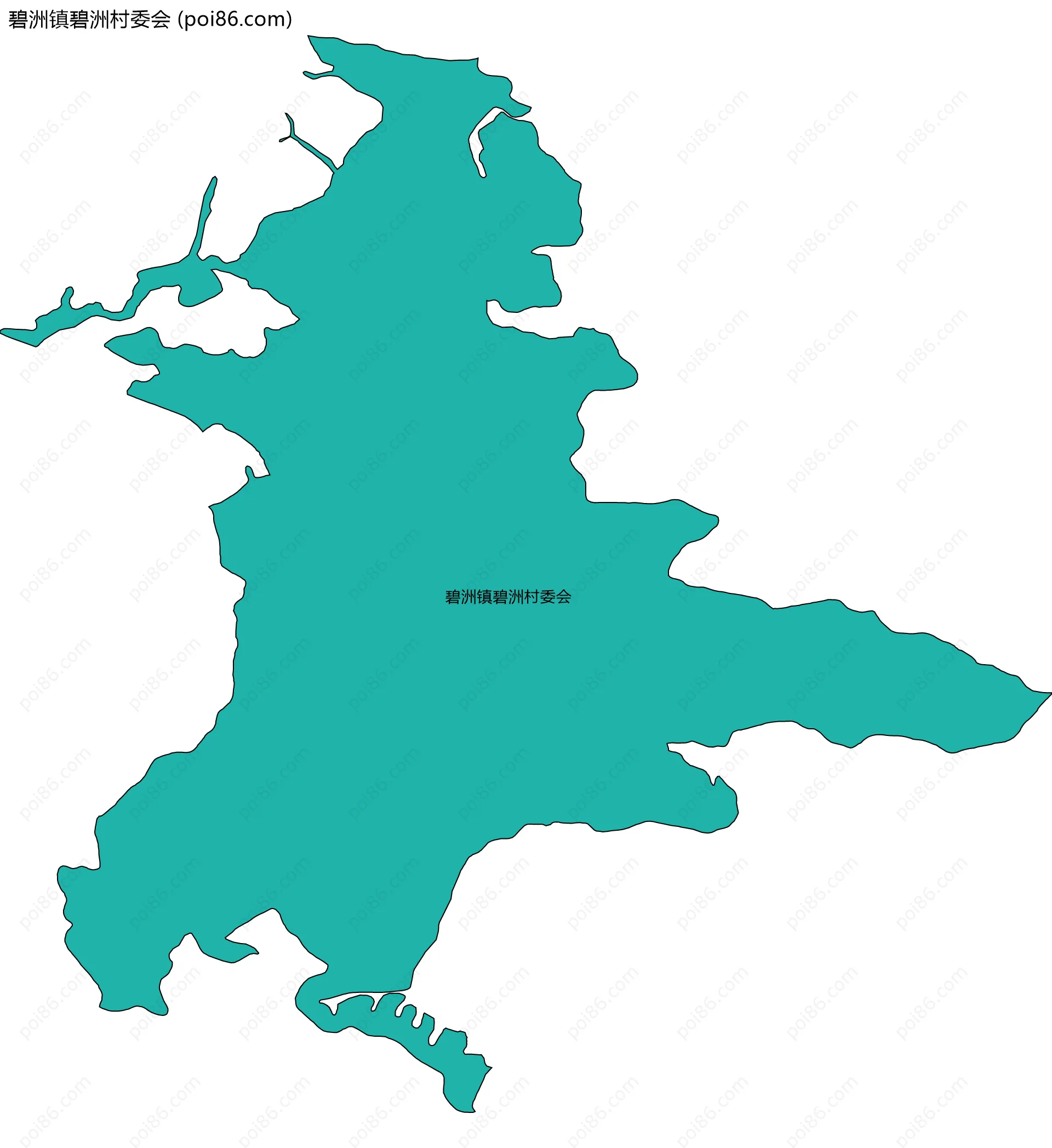 碧洲镇碧洲村委会边界地图