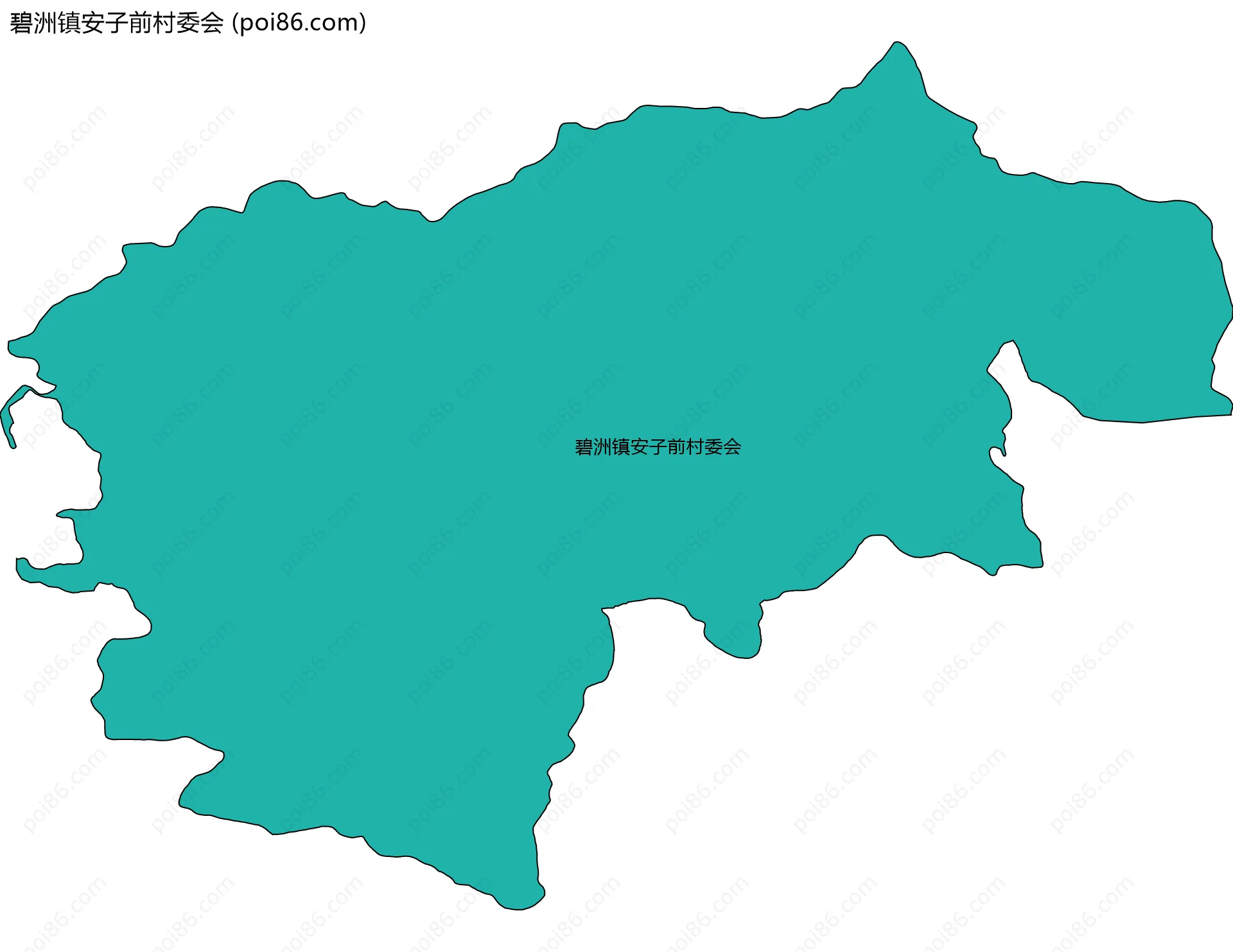 碧洲镇安子前村委会边界地图