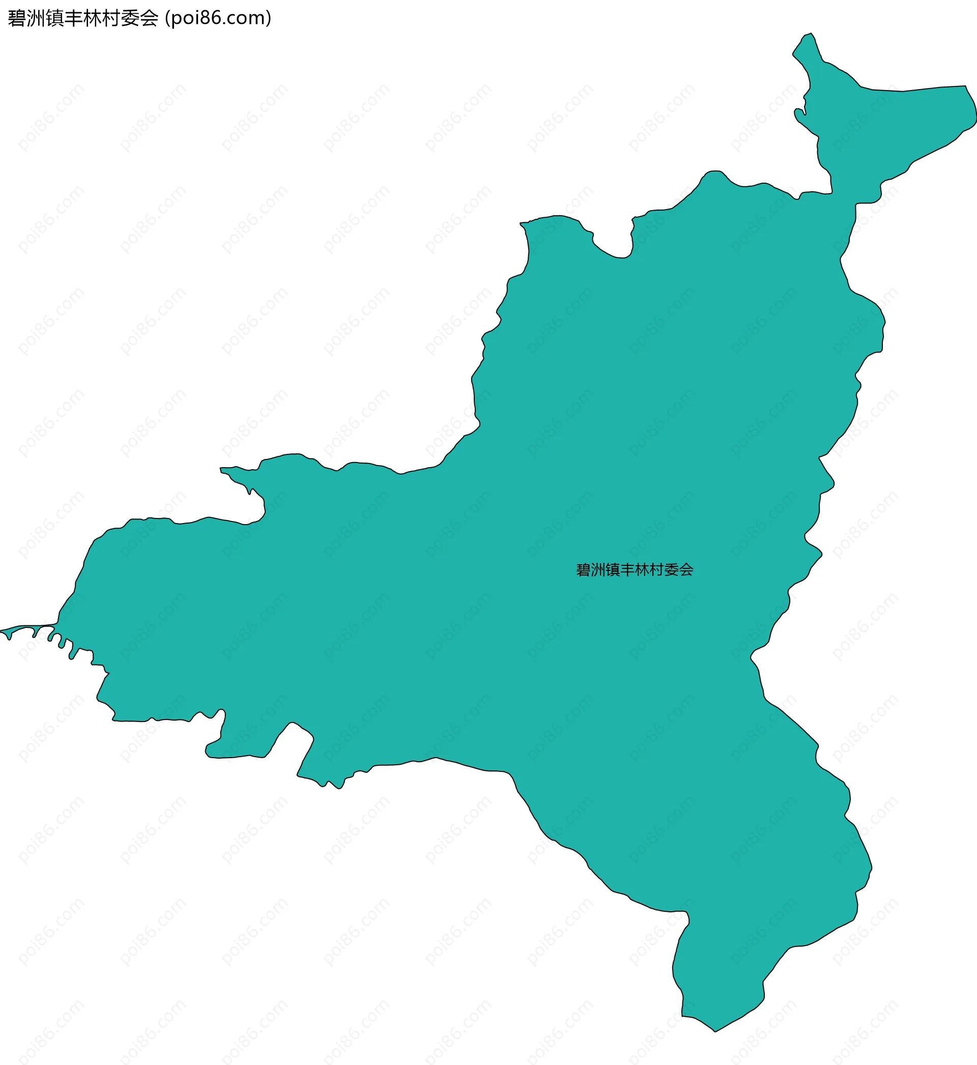 碧洲镇丰林村委会边界地图