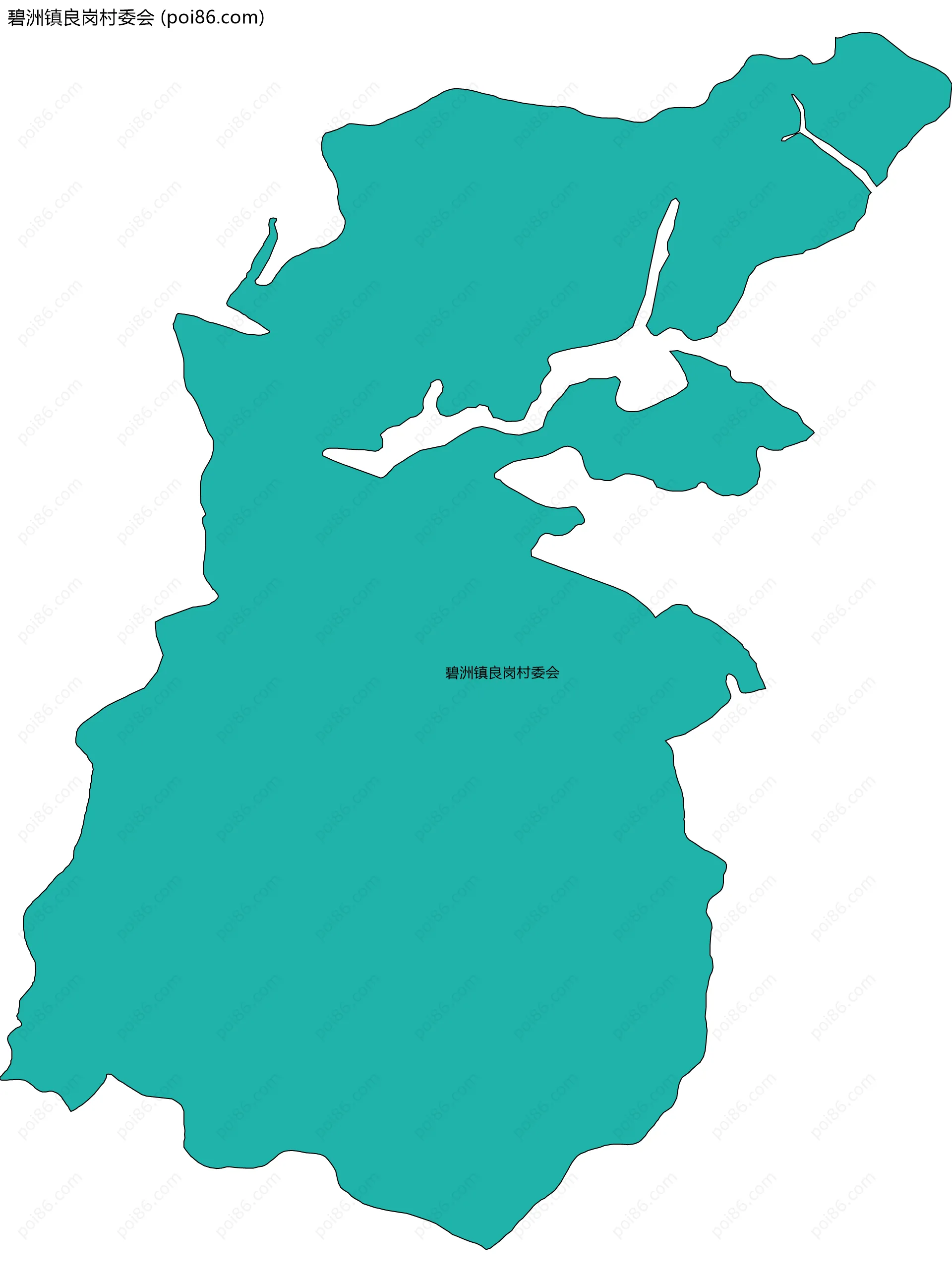 碧洲镇良岗村委会边界地图