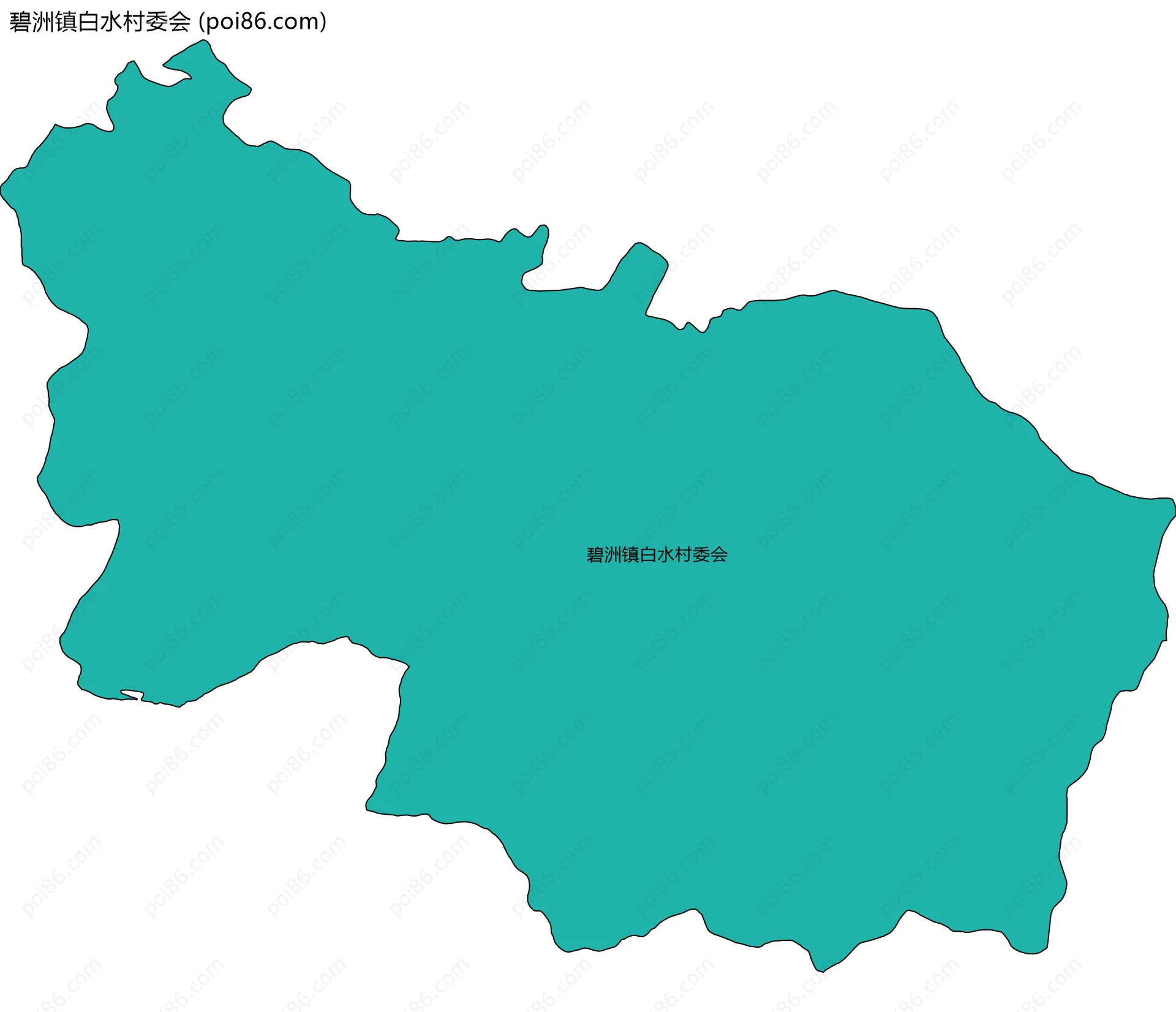 碧洲镇白水村委会边界地图