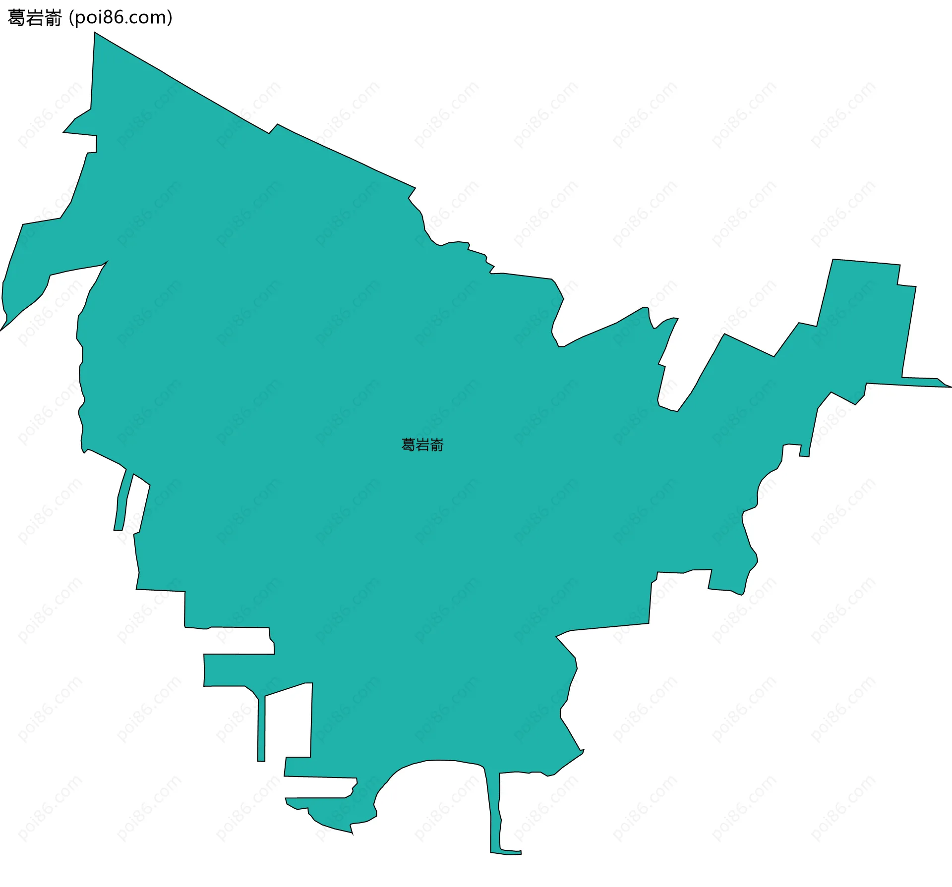 葛岩嵛边界地图