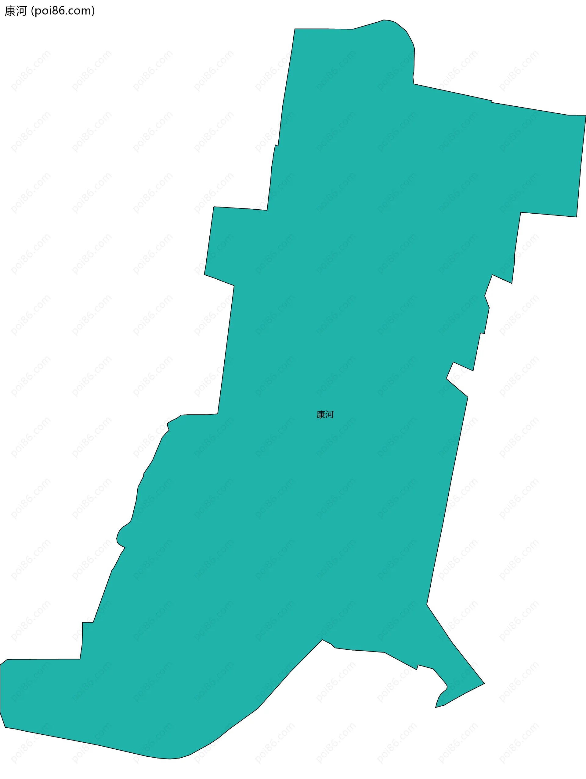 康河边界地图