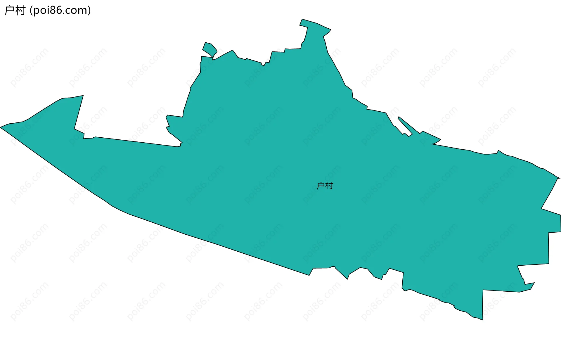 户村边界地图