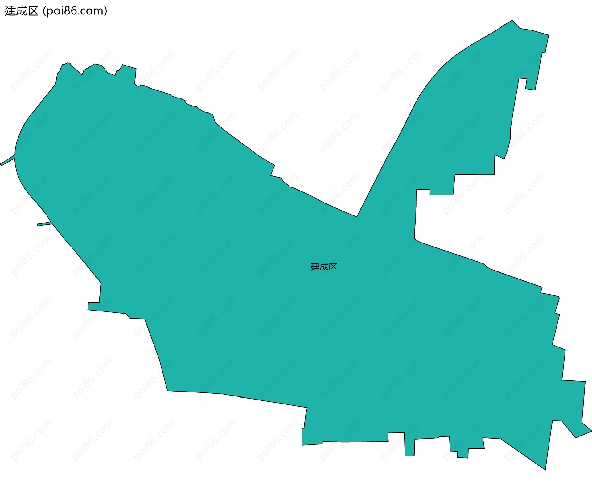 建成区边界地图