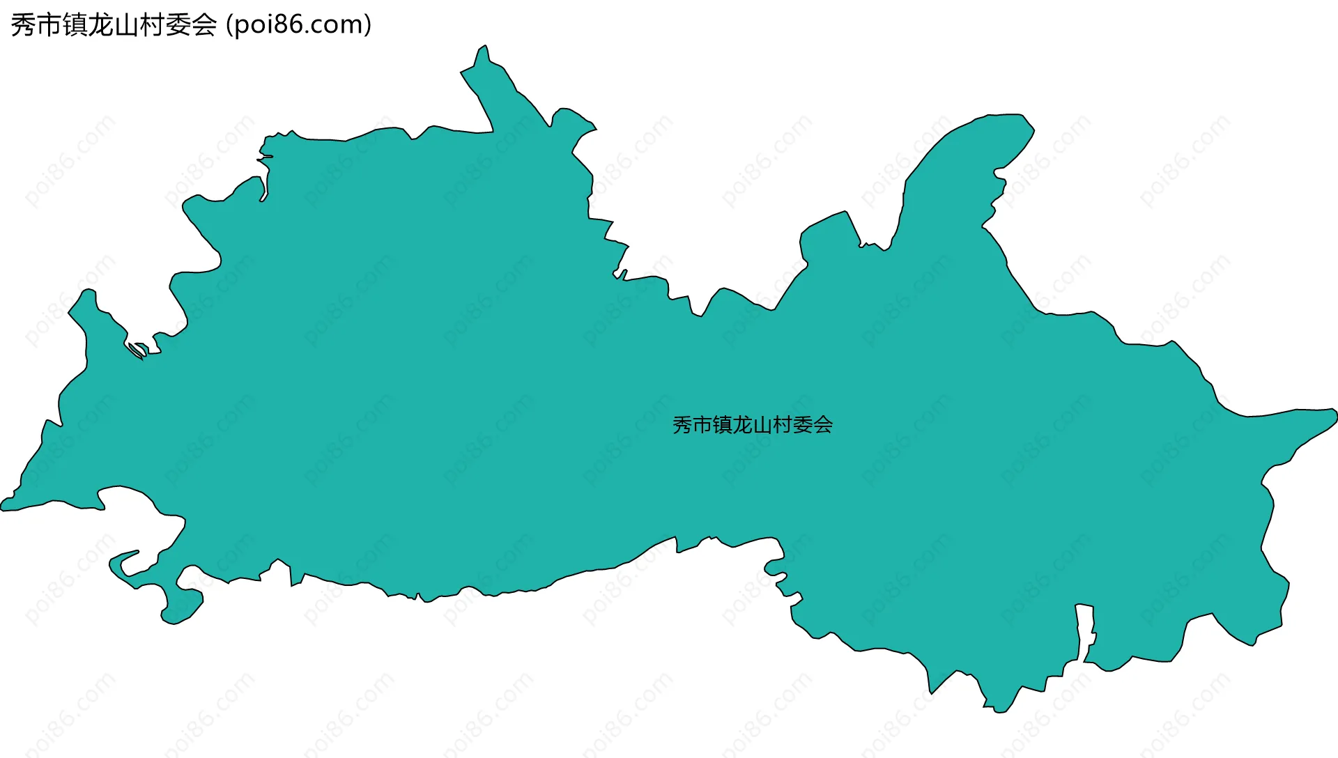 秀市镇龙山村委会边界地图