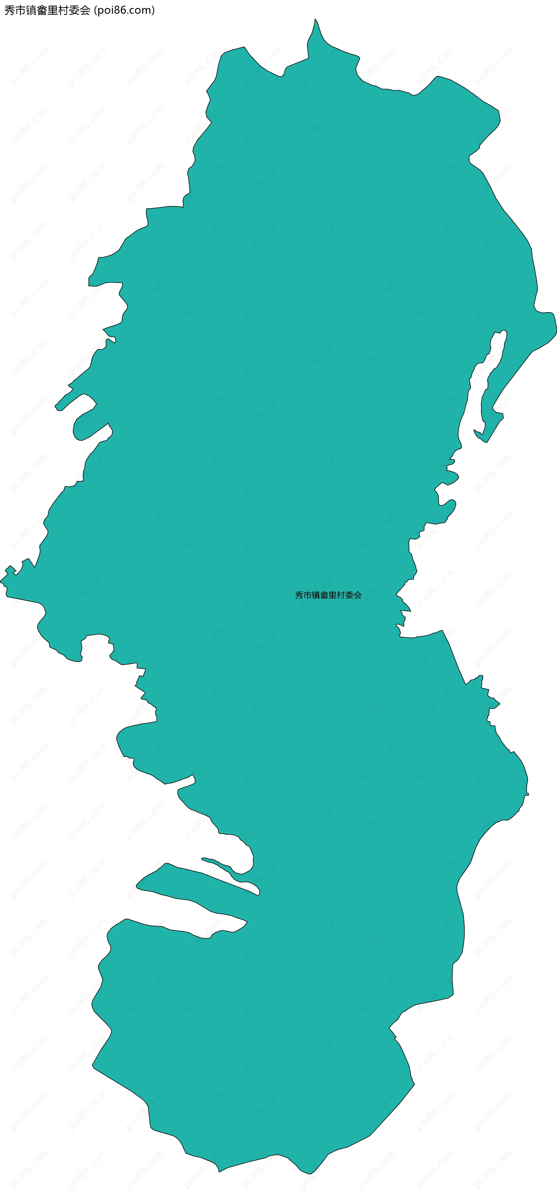 秀市镇畲里村委会边界地图