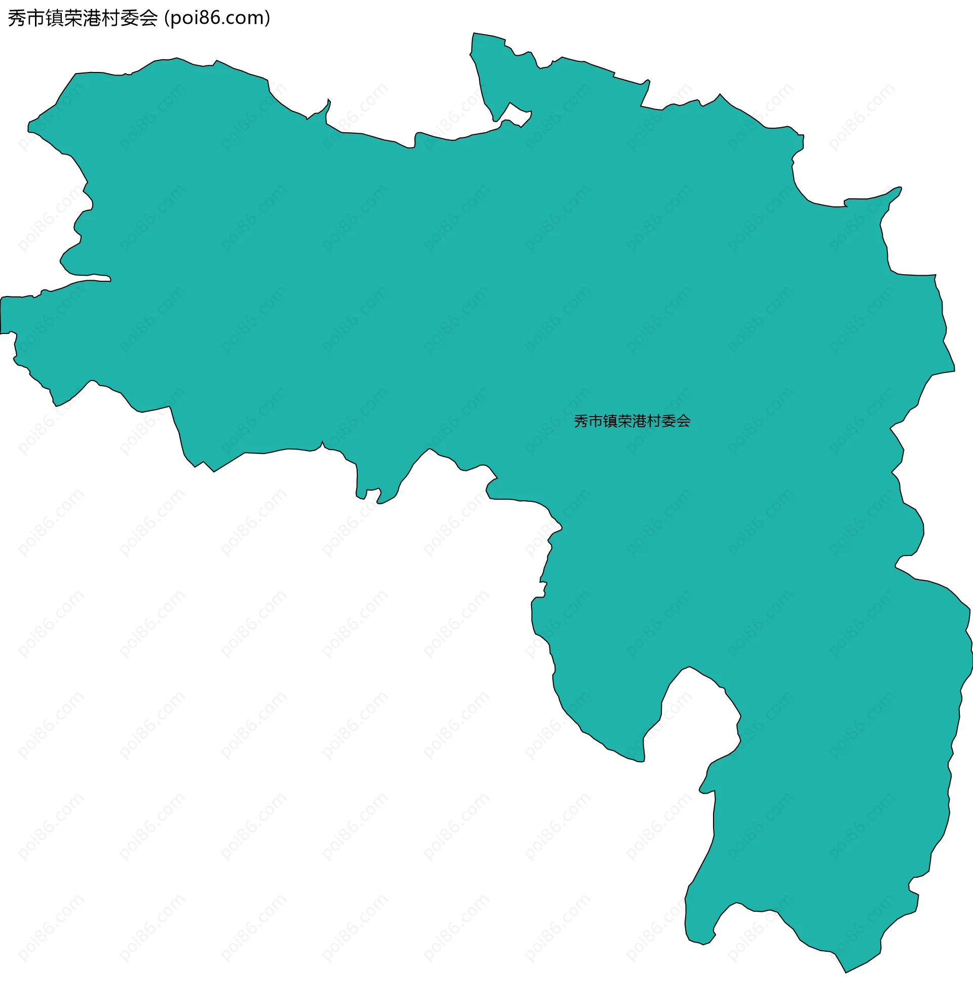 秀市镇荣港村委会边界地图