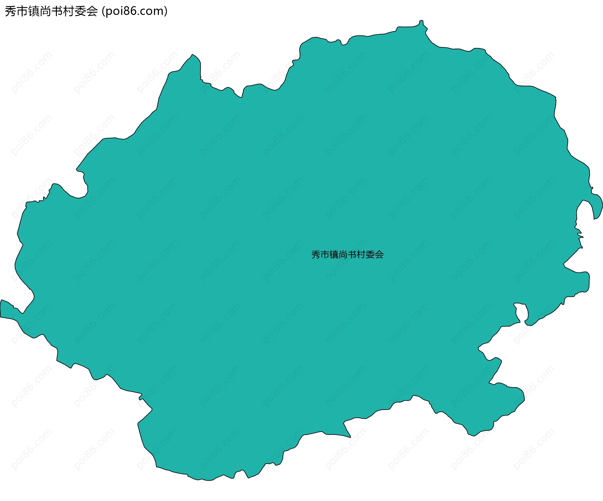 秀市镇尚书村委会边界地图