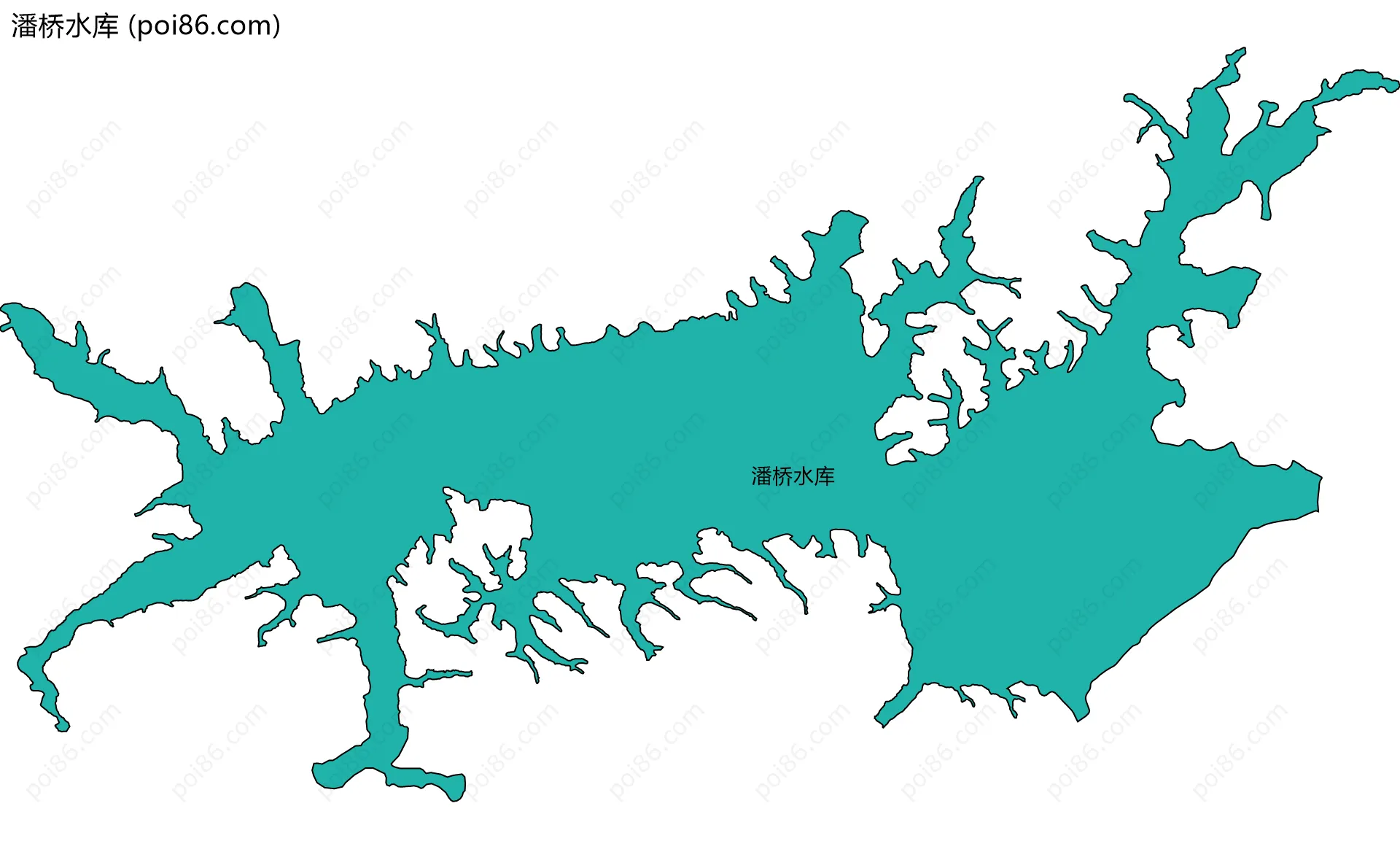 潘桥水库边界地图
