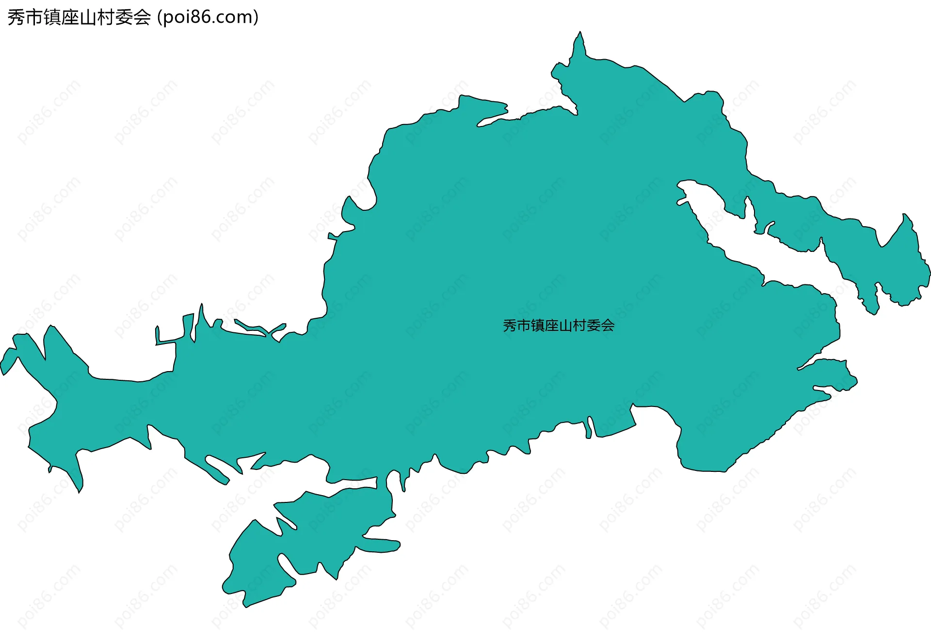 秀市镇座山村委会边界地图