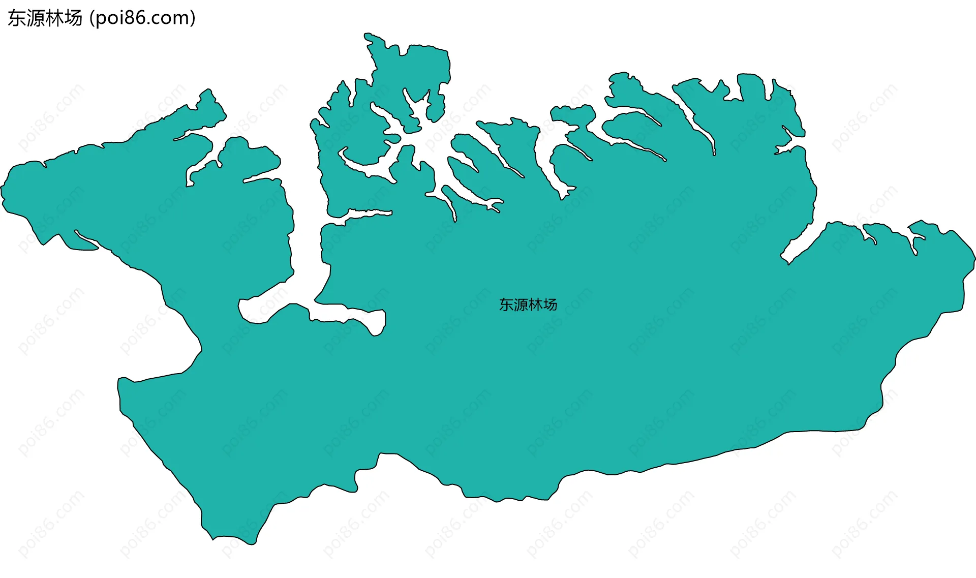 东源林场边界地图