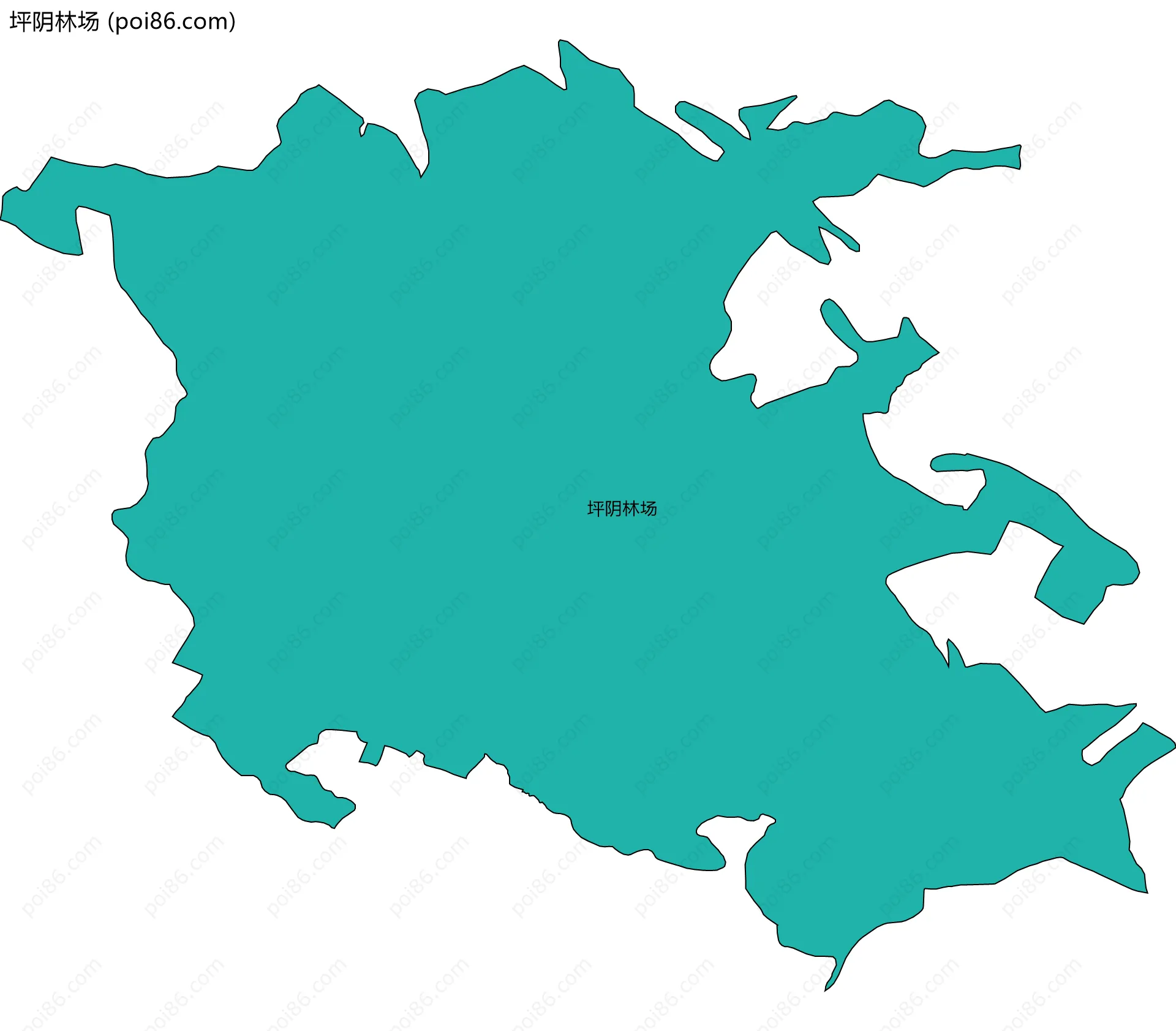 坪阴林场边界地图