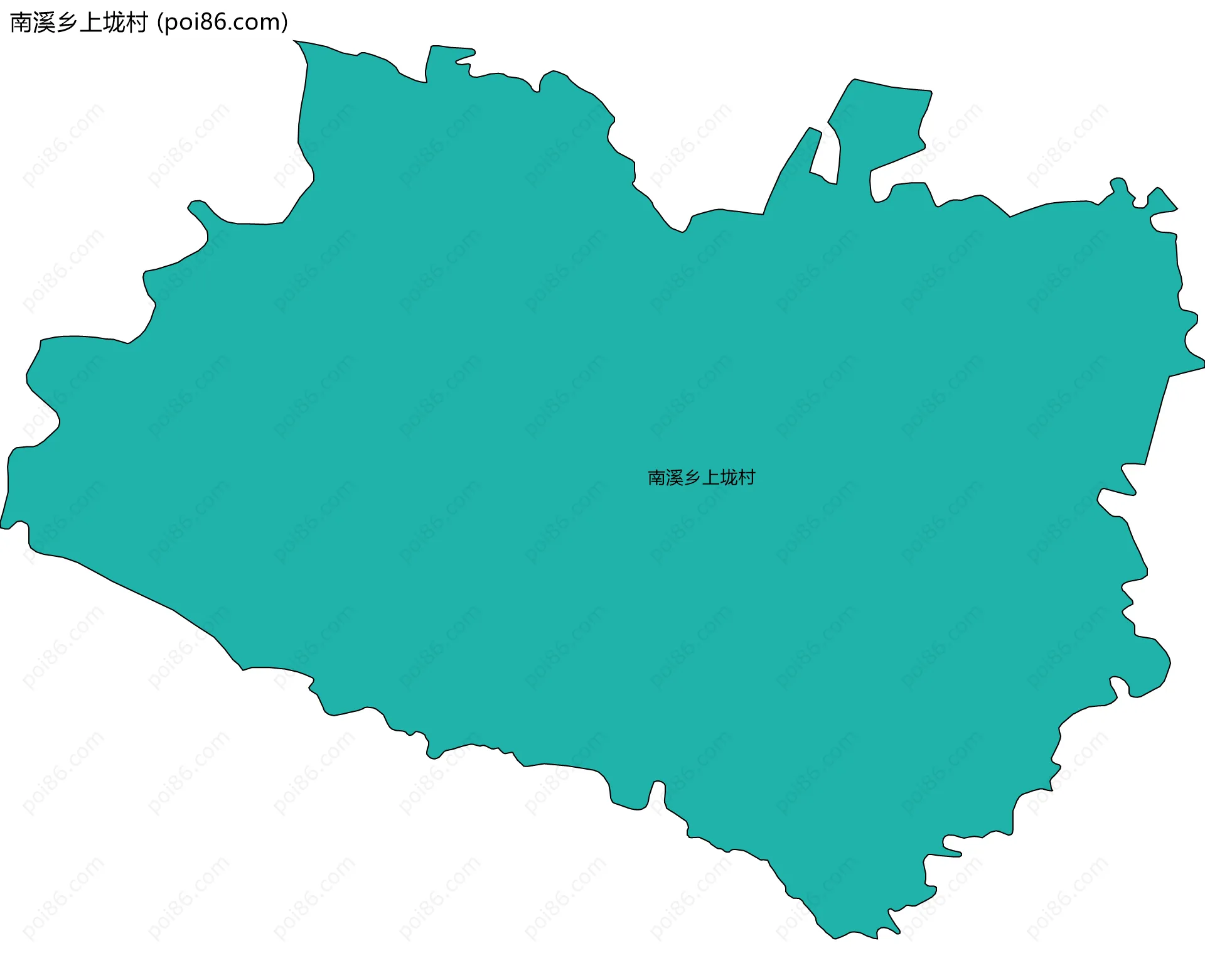 南溪乡上垅村边界地图