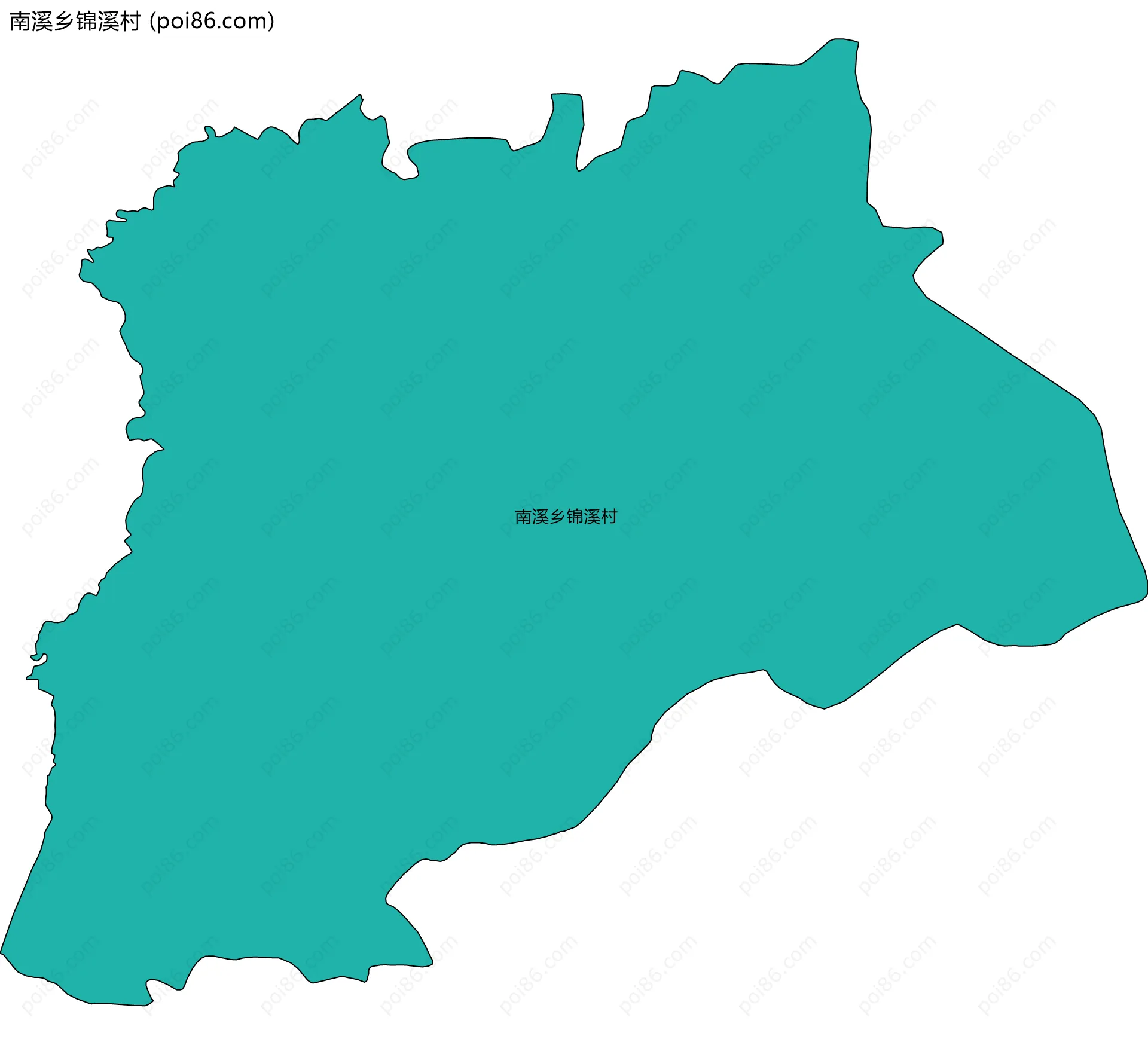 南溪乡锦溪村边界地图