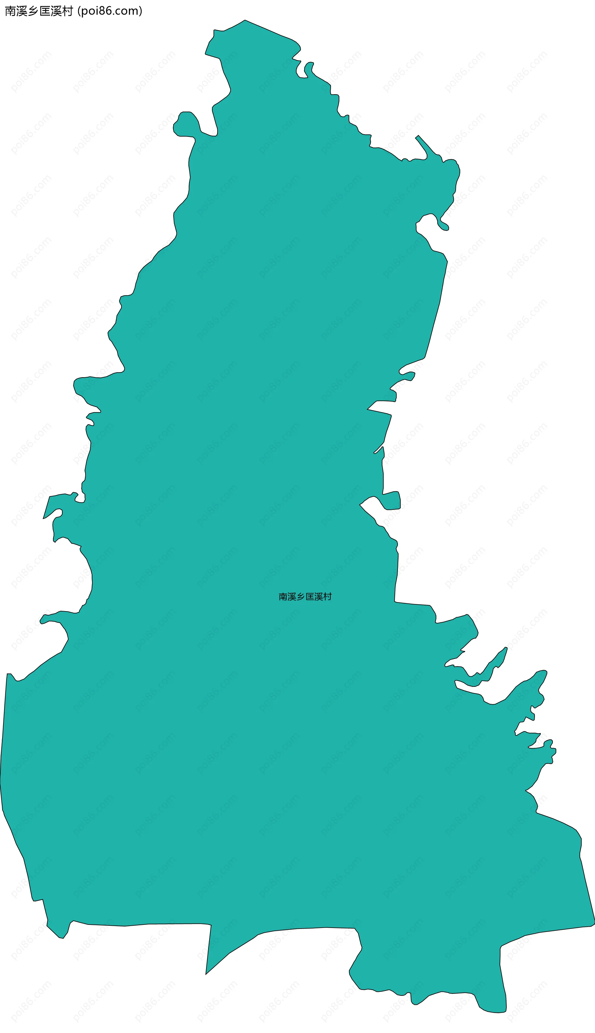 南溪乡匡溪村边界地图