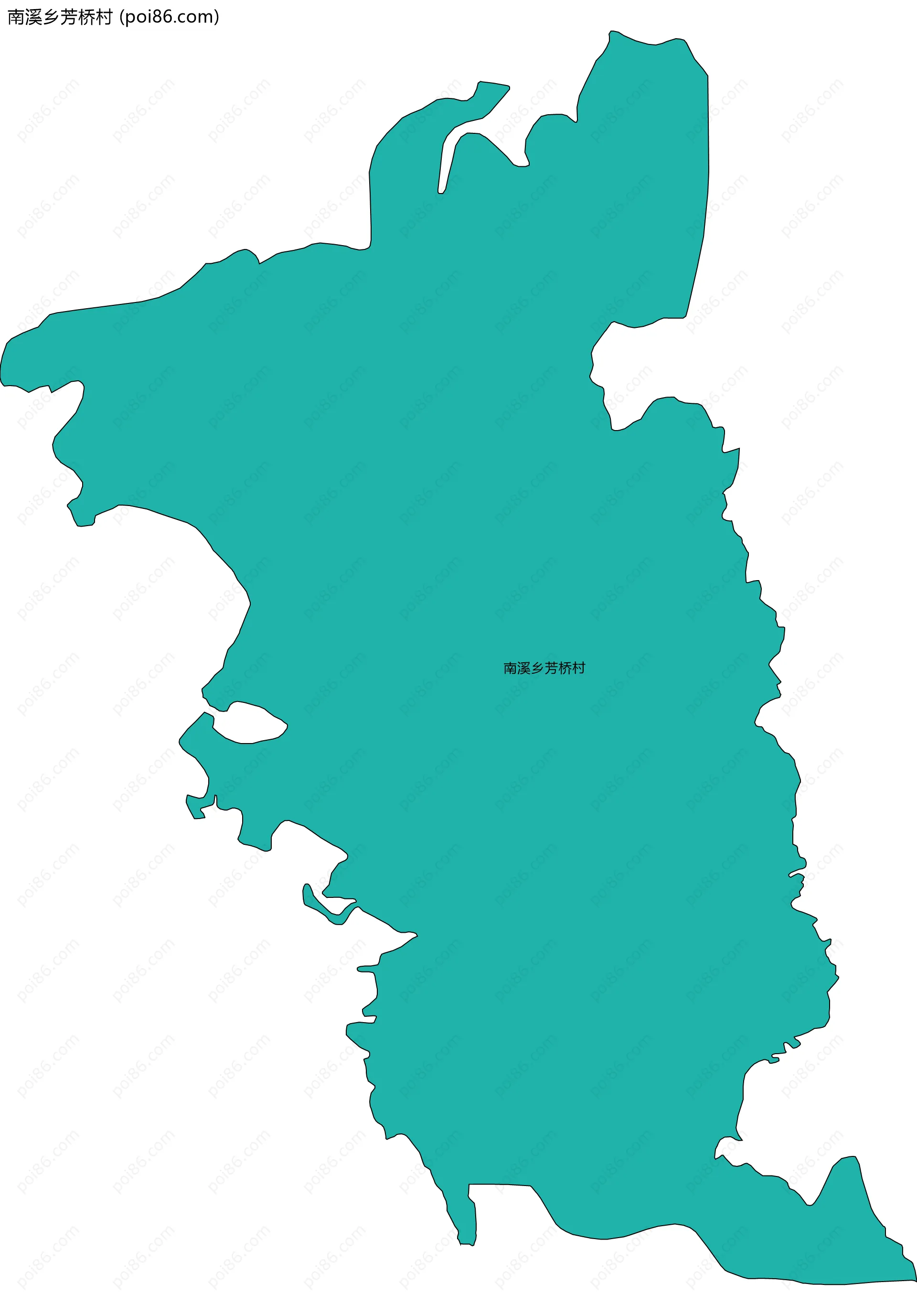 南溪乡芳桥村边界地图