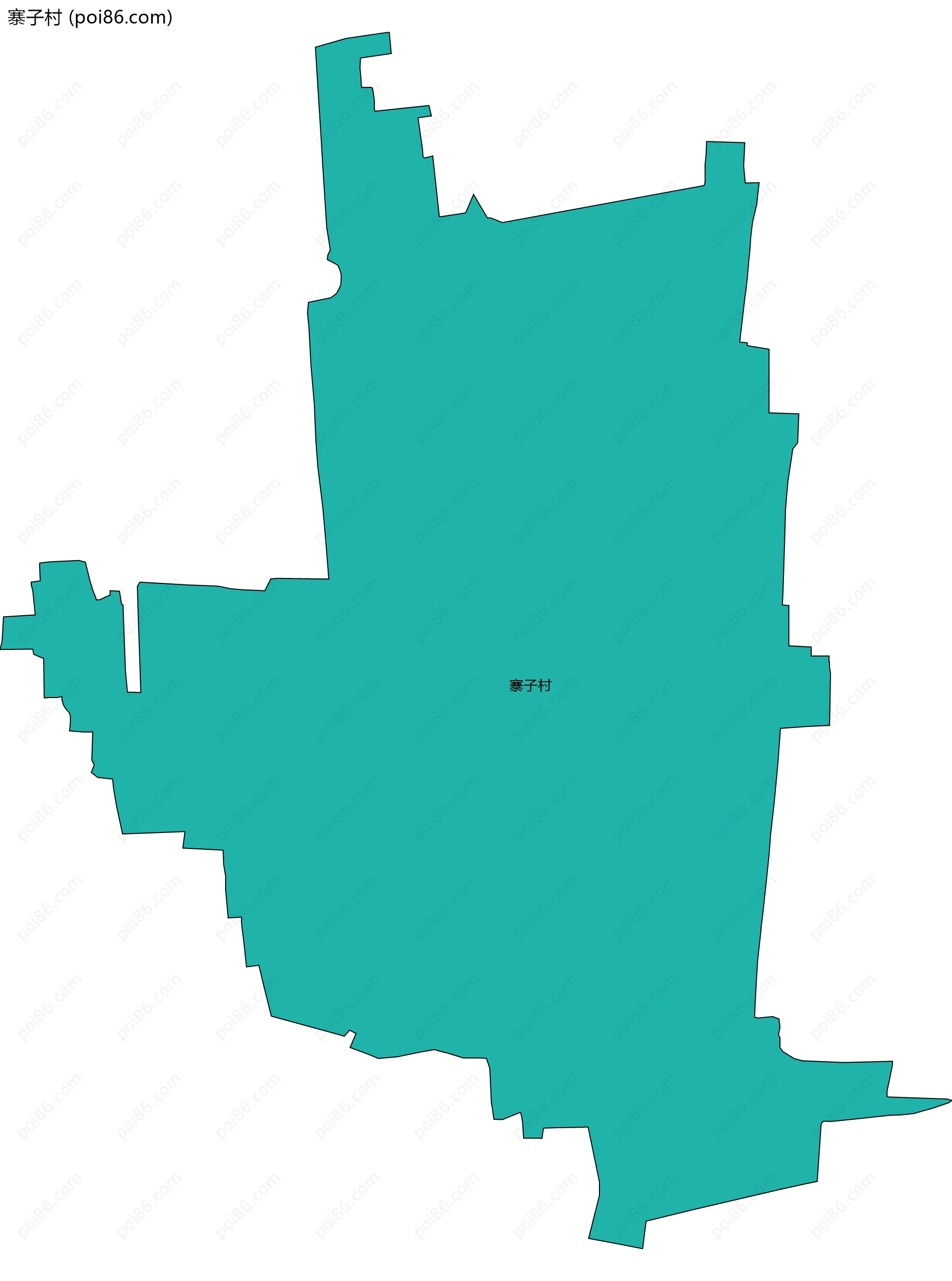 寨子村边界地图