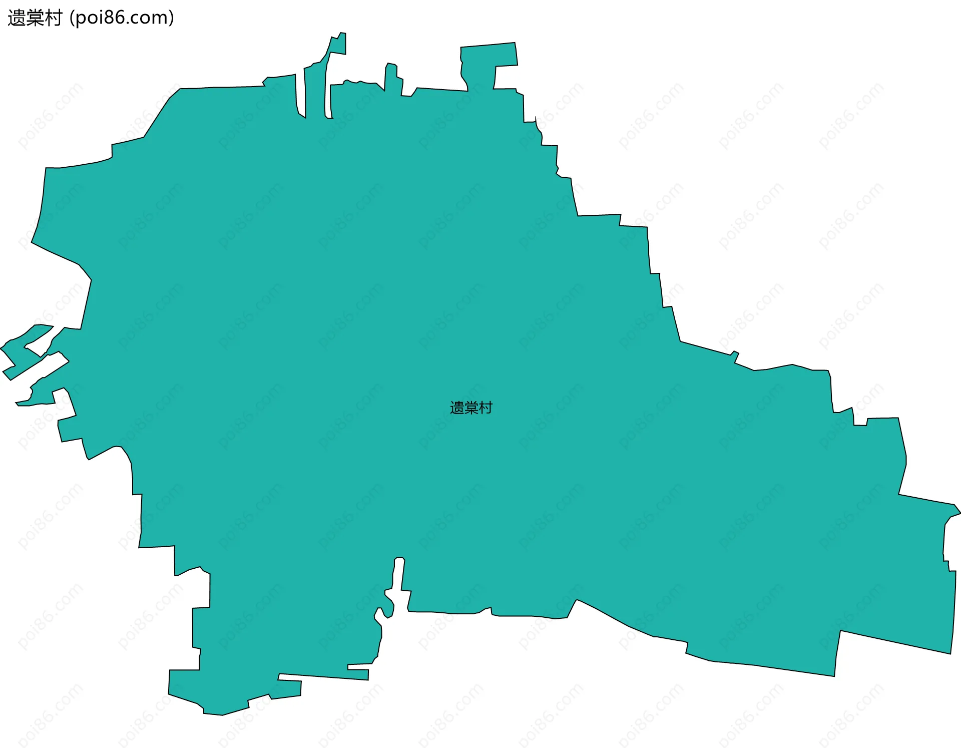 遗棠村边界地图
