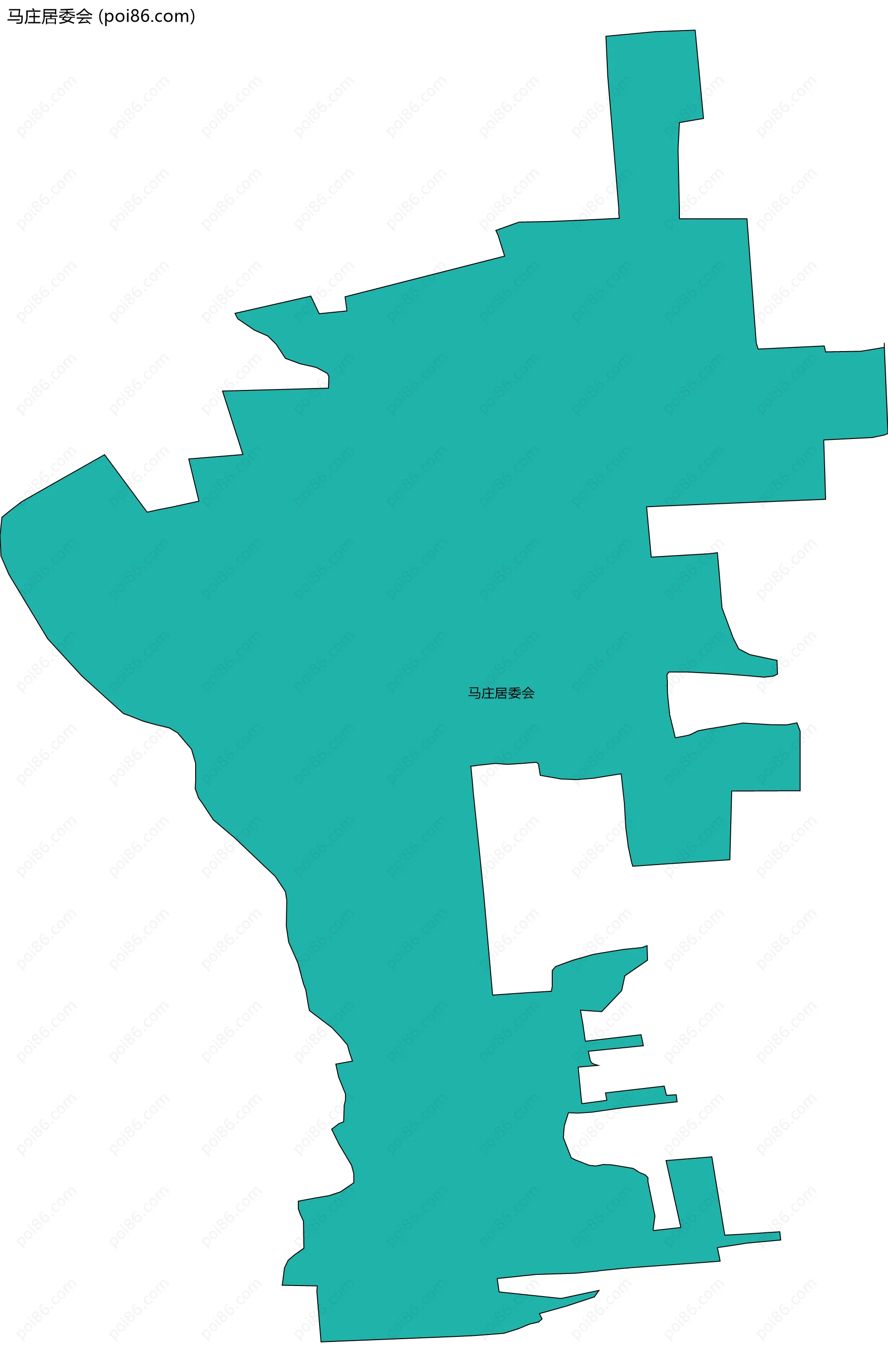 马庄居委会边界地图