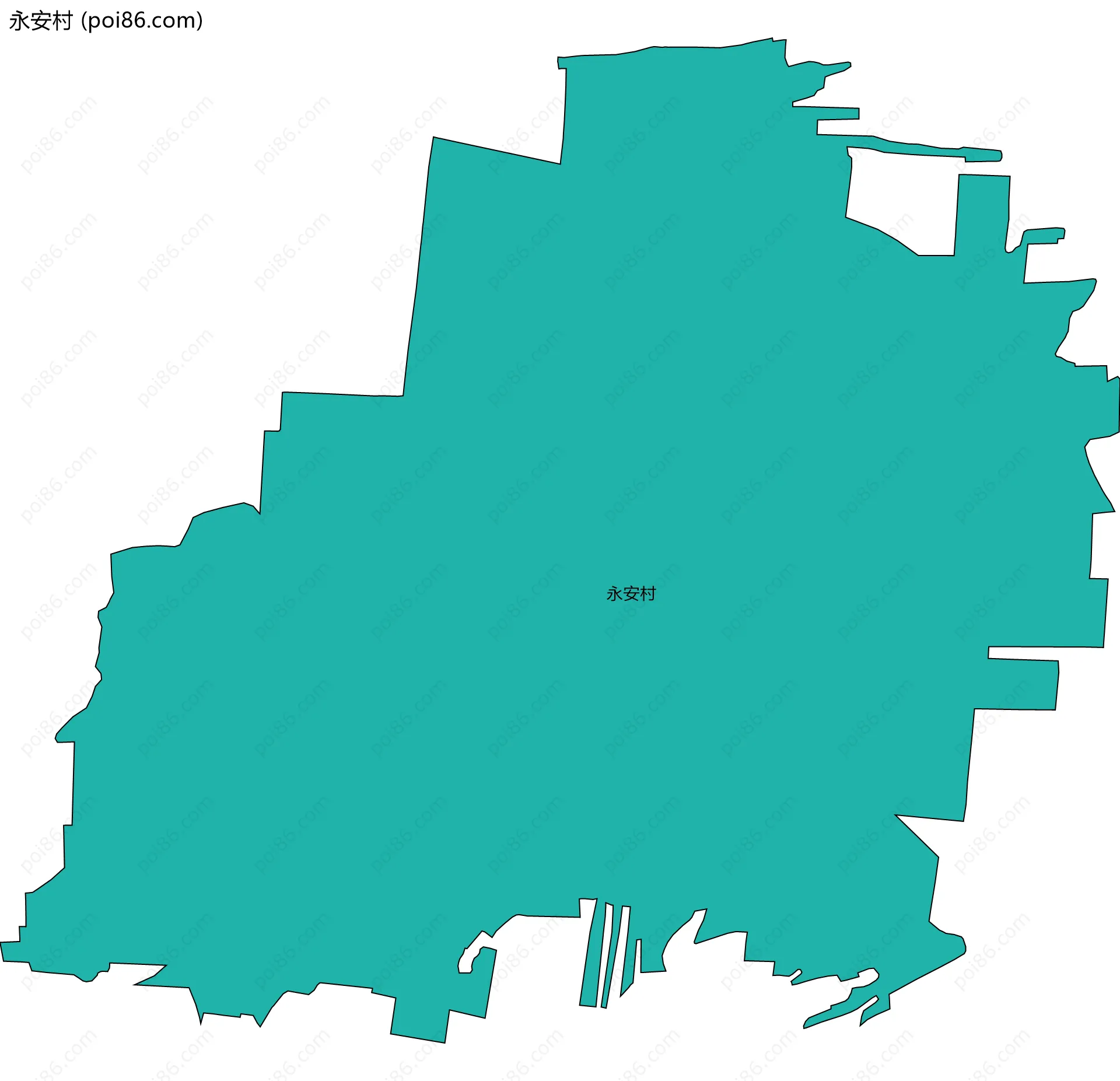 永安村边界地图