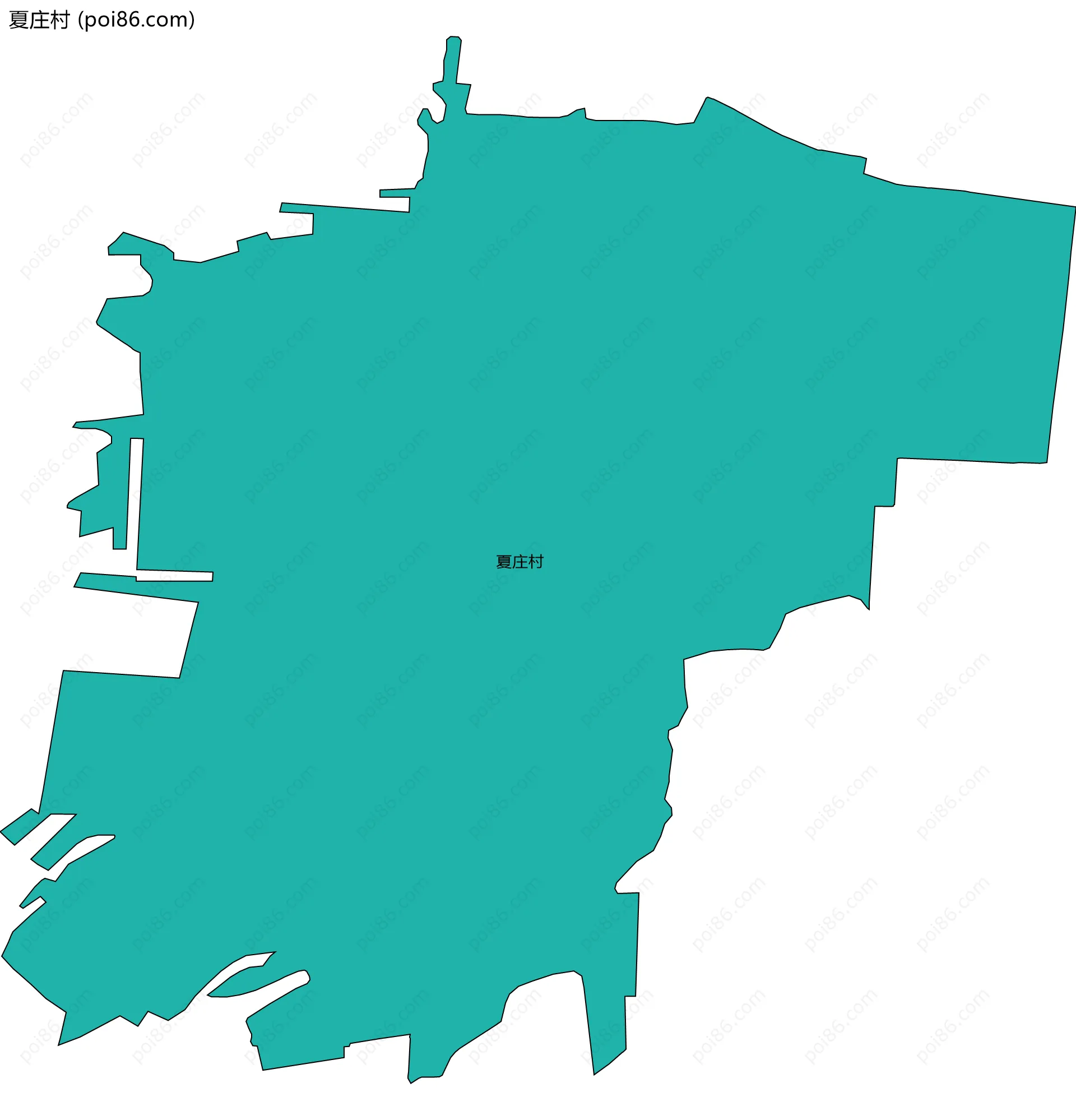 夏庄村边界地图