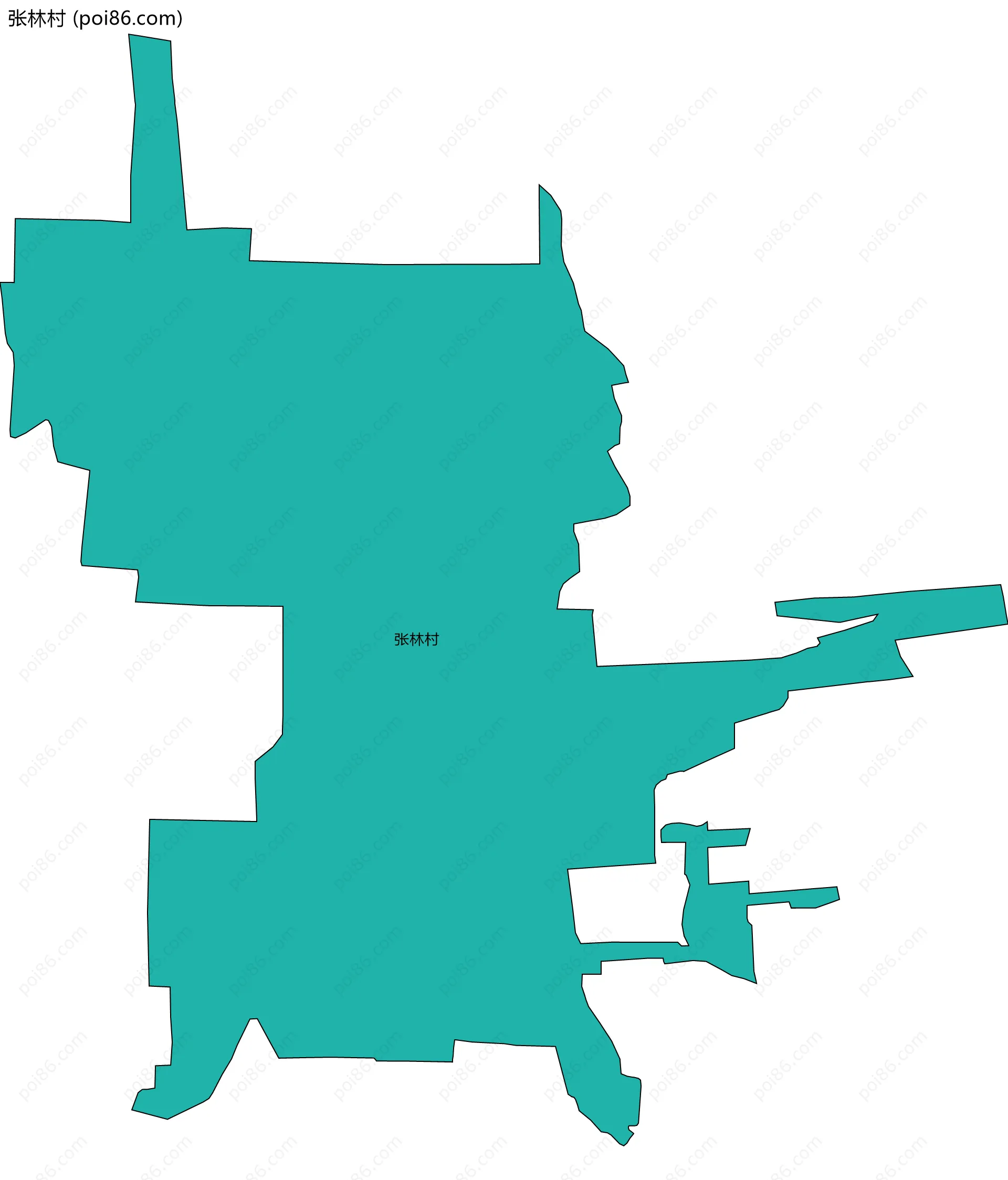 张林村边界地图